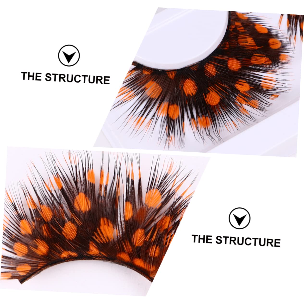 BELLIFFY 2 Pairs Exaggerated False Eyelashes for Halloween Costumes