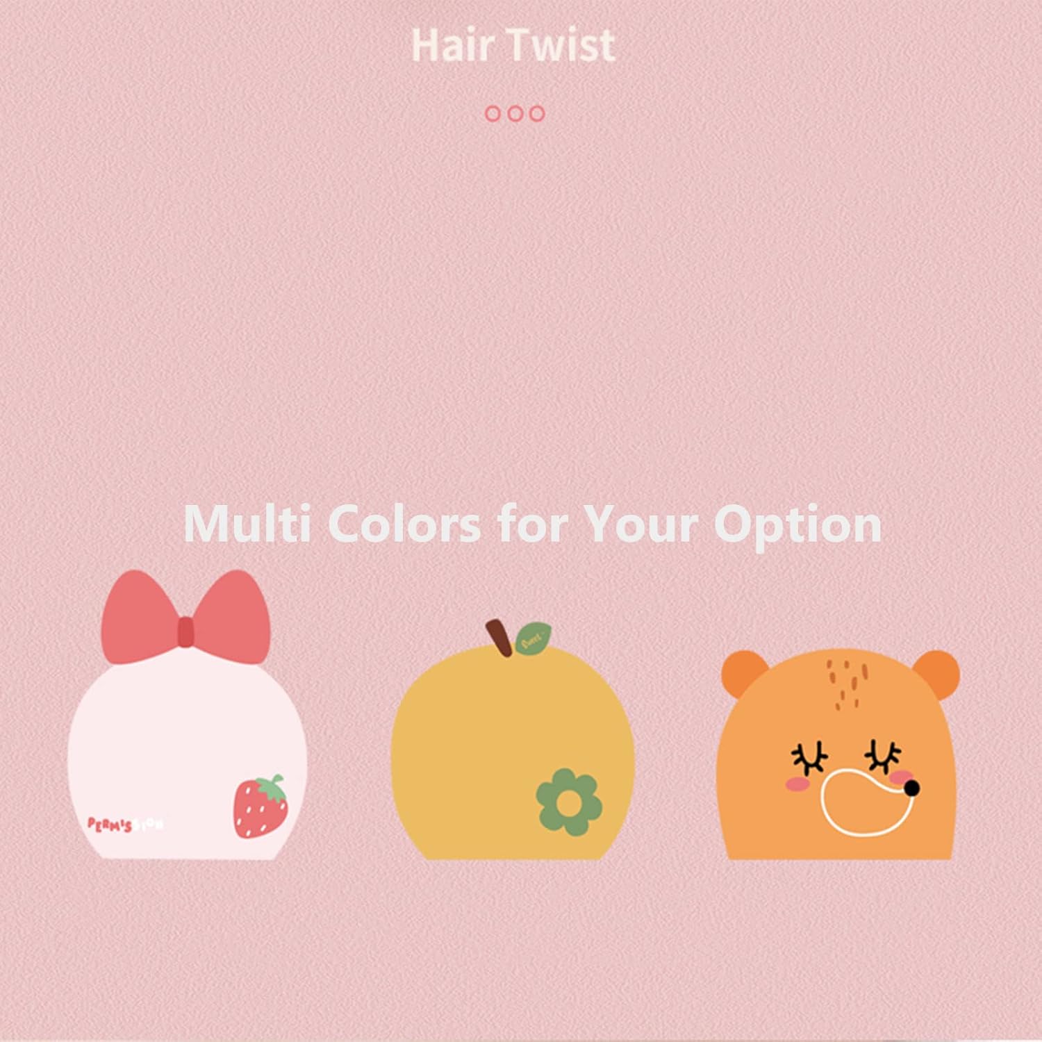 Foyadi Hair Drying Towel for Kids Girls with Cute Cartoon Design