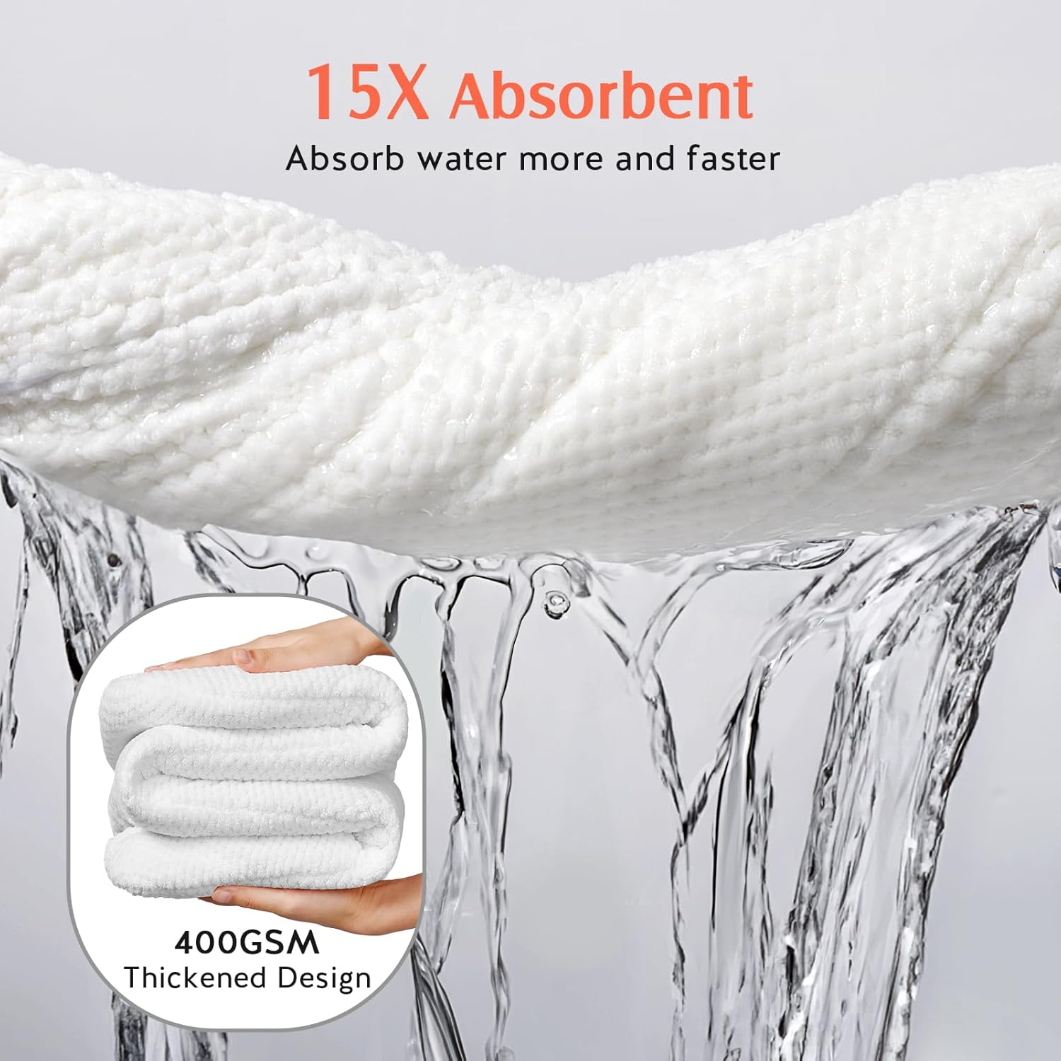 YFONG 2 Pack Microfiber Hair Towel Wrap for Women 1
