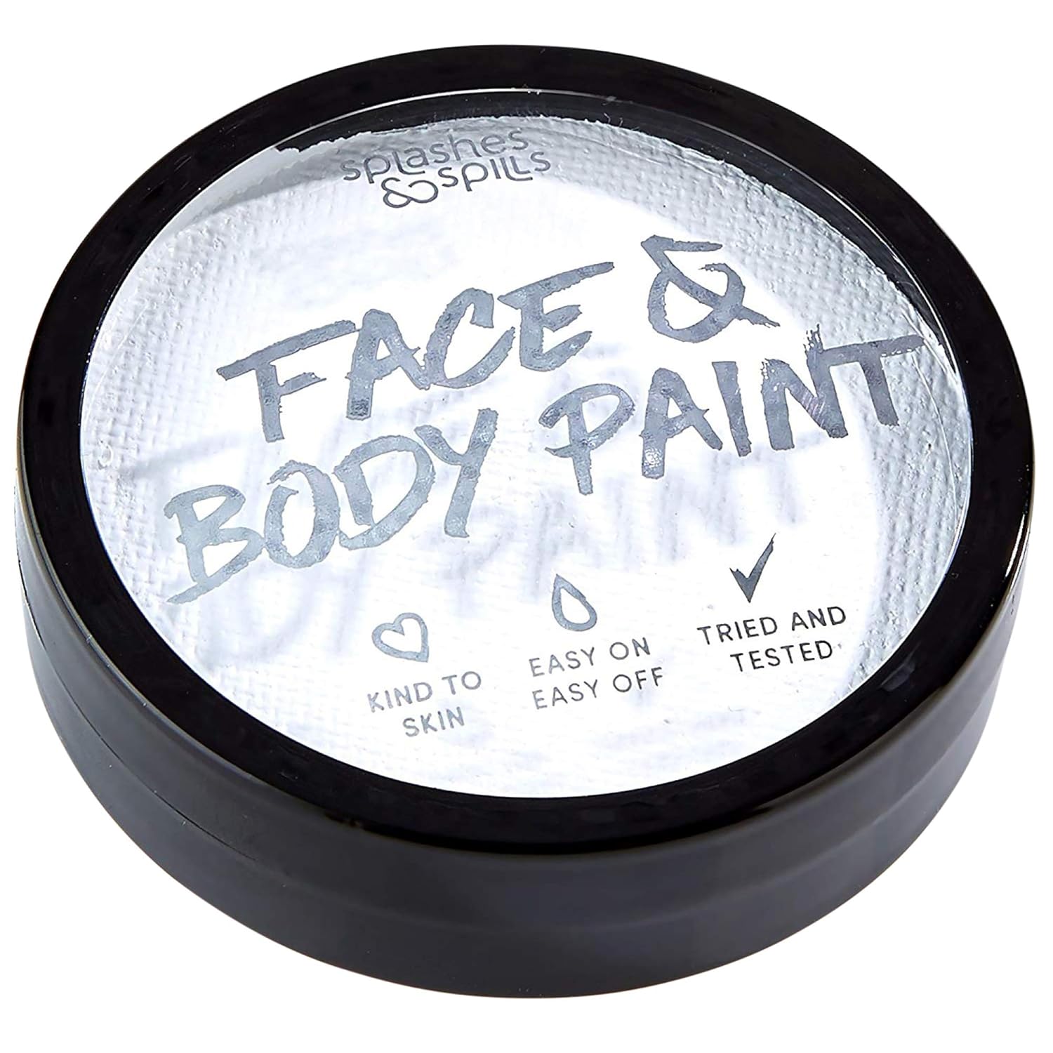 Face and Body Paint Cream - White 18g Cake Tub
