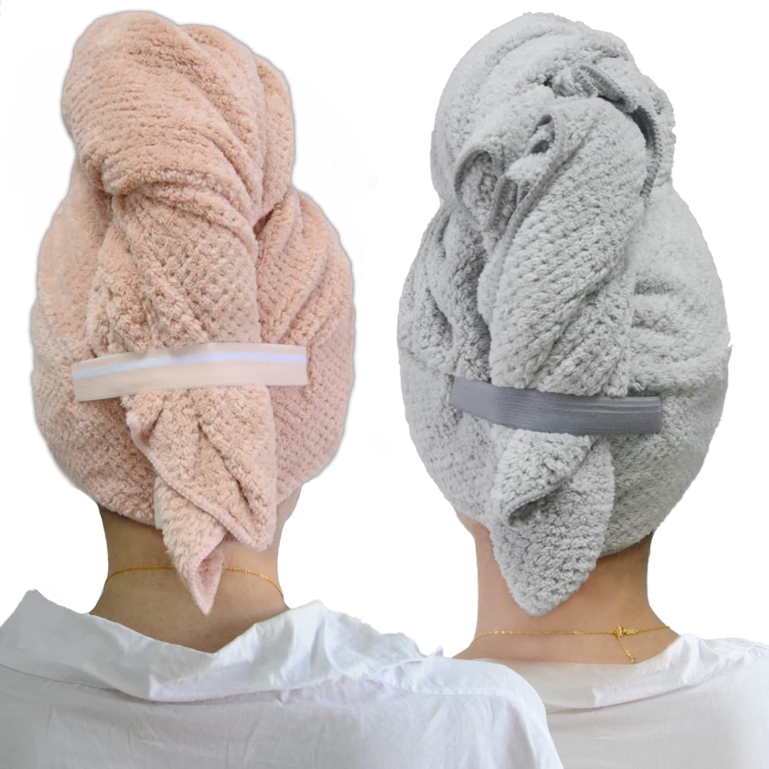 Chloven 2 Pack Extra Large Microfiber Hair Towel