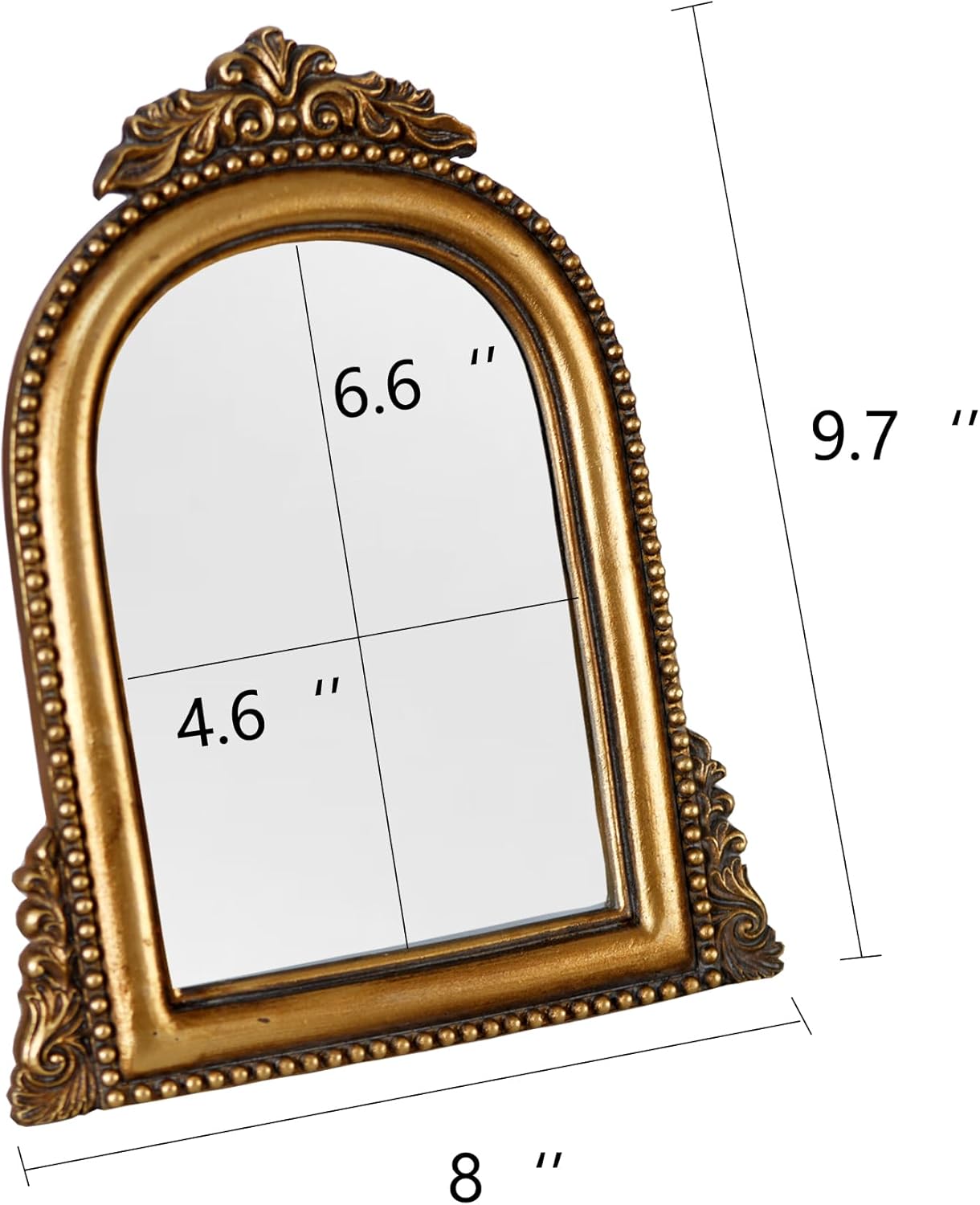 OIGUMR Baroque Resin Frame Mirror 96x65 Inch