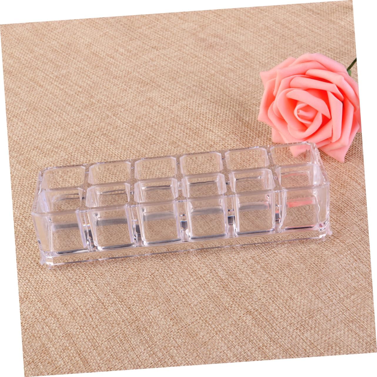PENIKOKO Clear Acrylic Lipstick Display Stand for Organizing Makeup