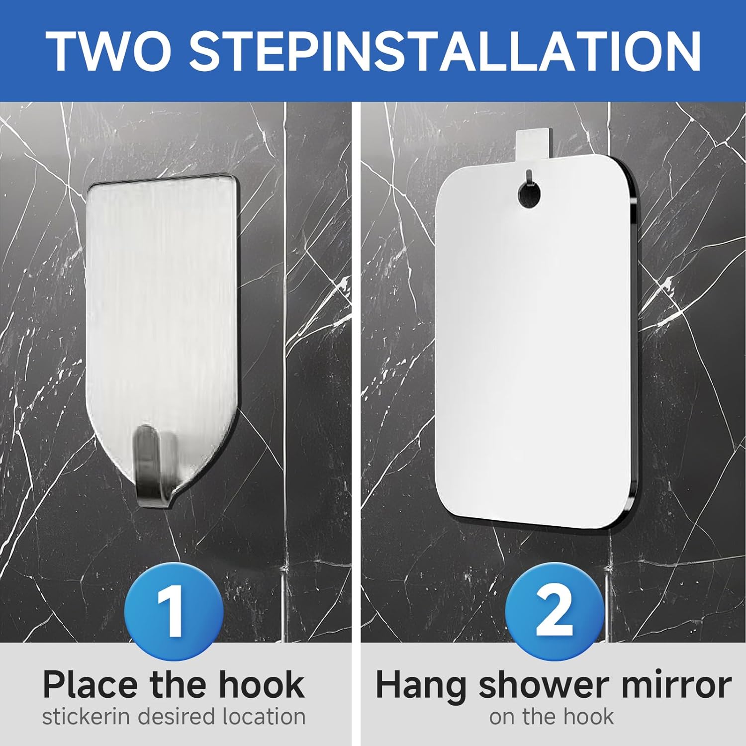 Durable Acrylic Travel Shower Mirror 98x79in