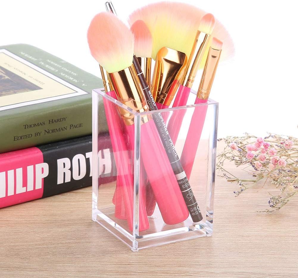 MAVIS LAVEN Makeup Brush Organizer Case Transparent 1 Compartment Storage