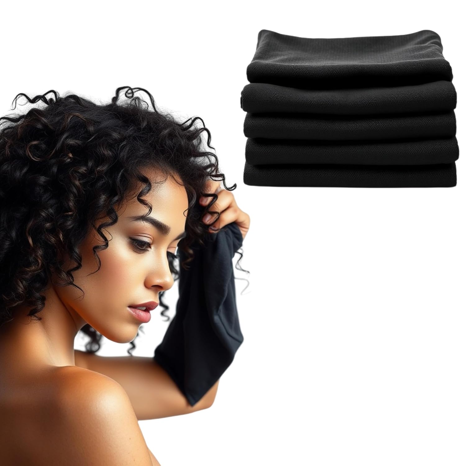 Boujee Boucles Micro Plop Curl Towels - Set of 5