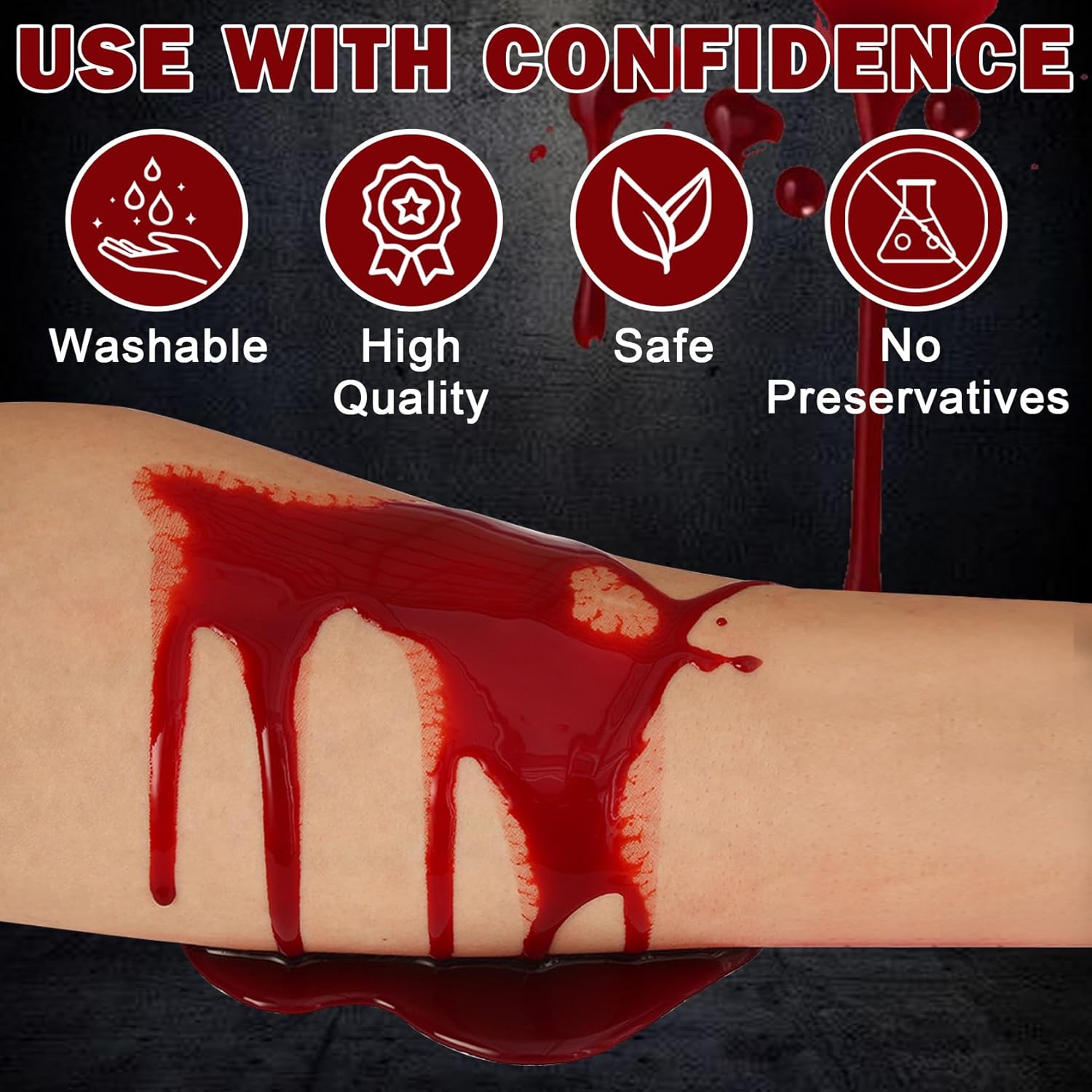 AOAZXBB Fake Blood Spray Halloween Makeup