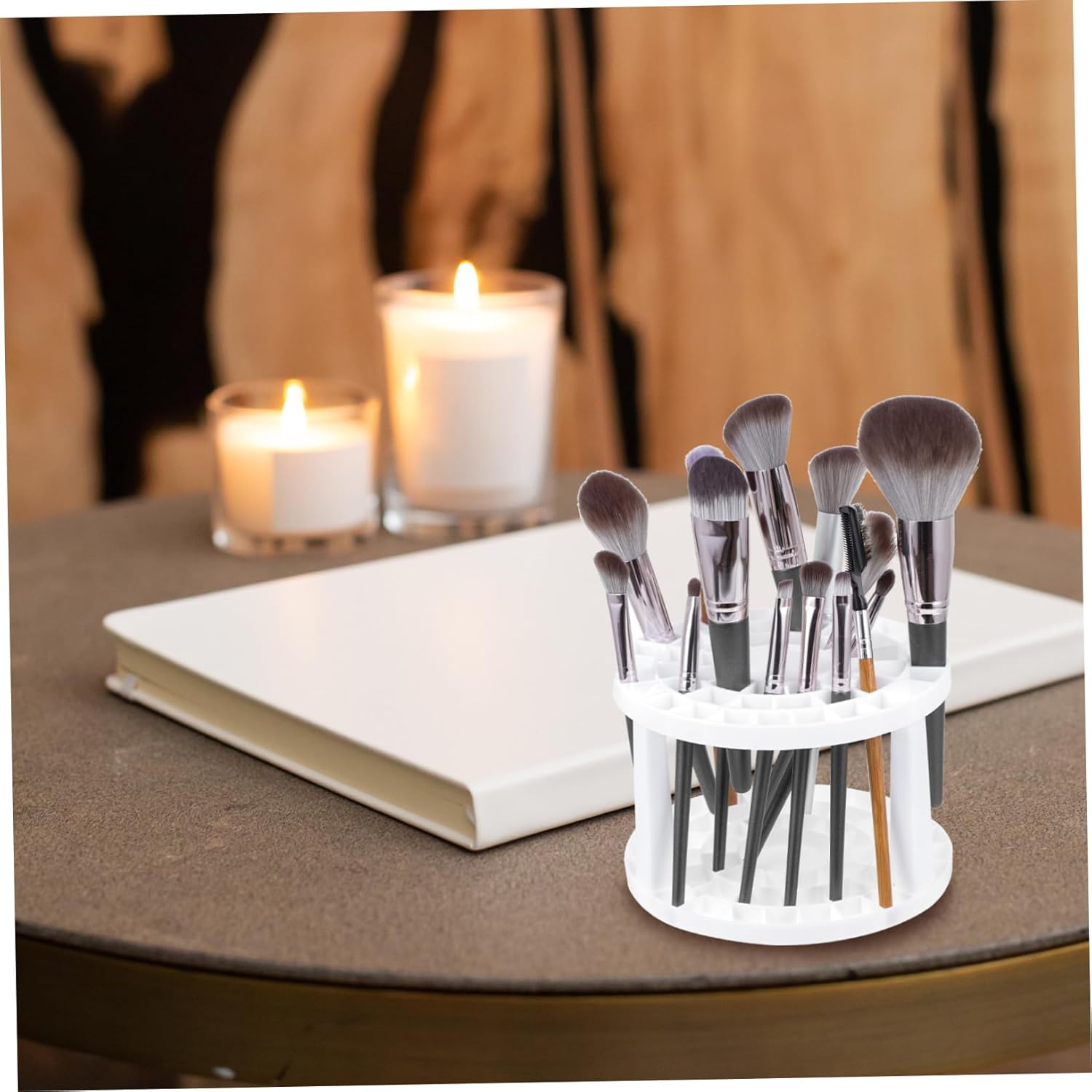 Plastic Makeup Brush Display Rack with 49 Slots