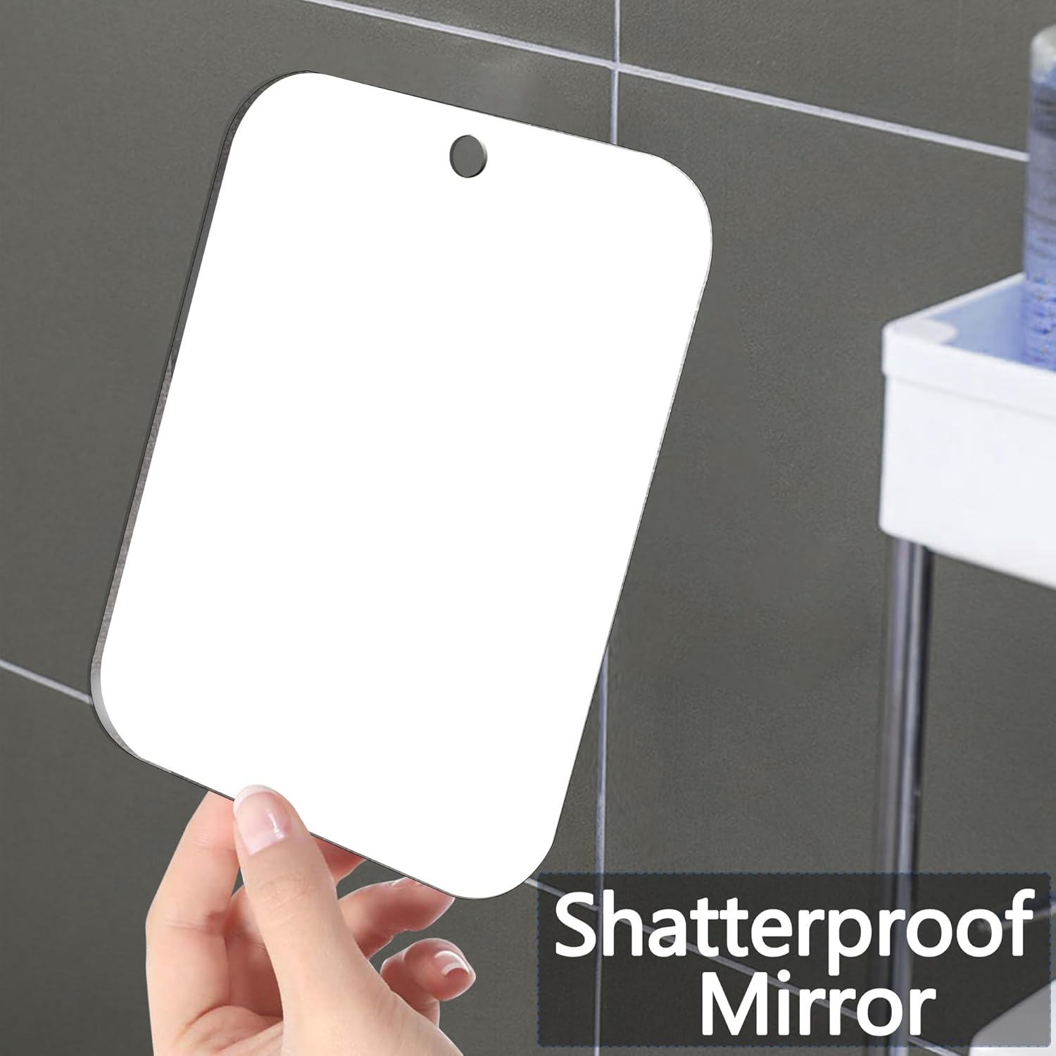 Shatterproof Acrylic Mirror Set for Shaving 2 Pack 6x4 Inch