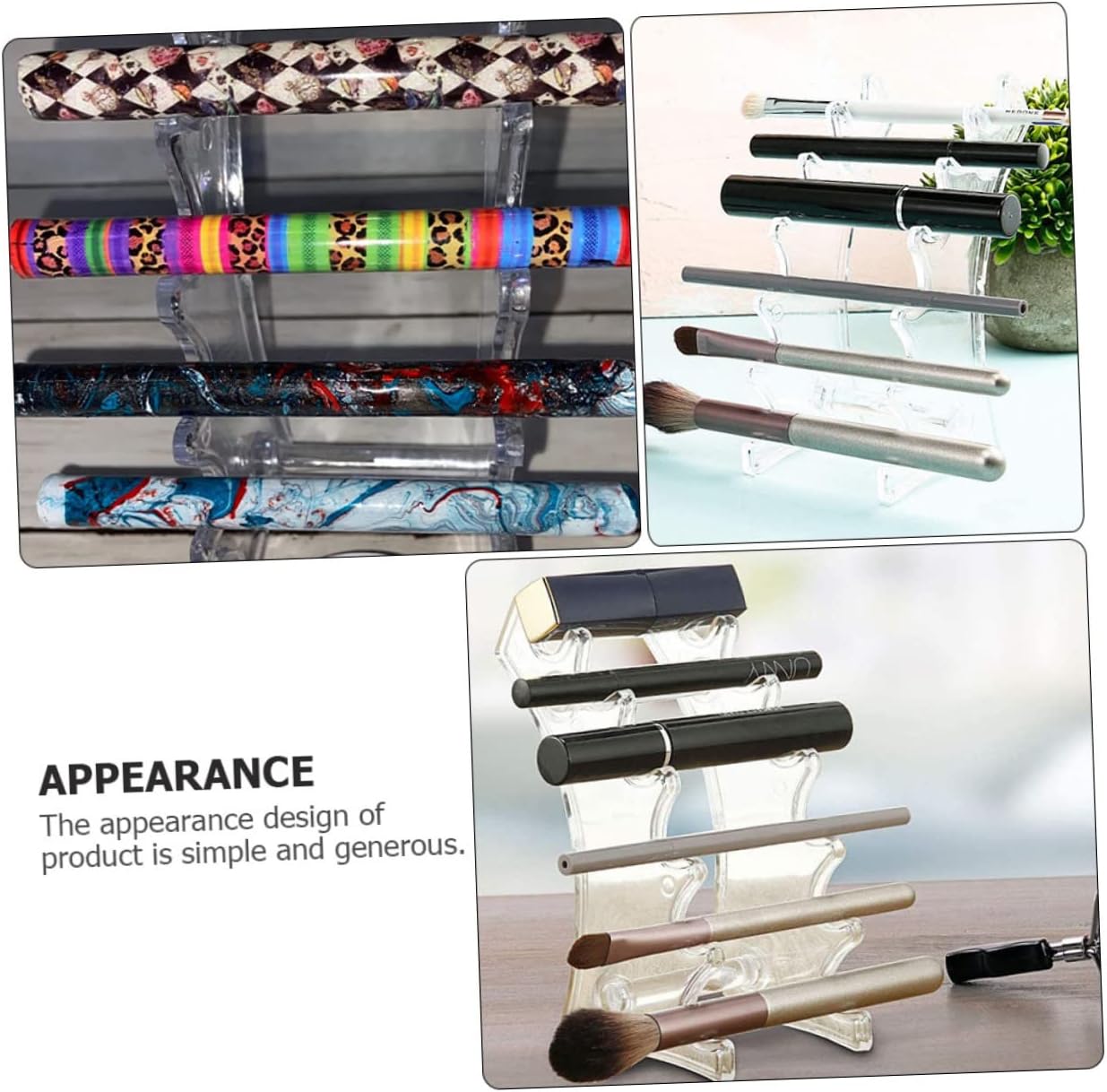 1Pc Arc Shaped Makeup Display Stand Organizer