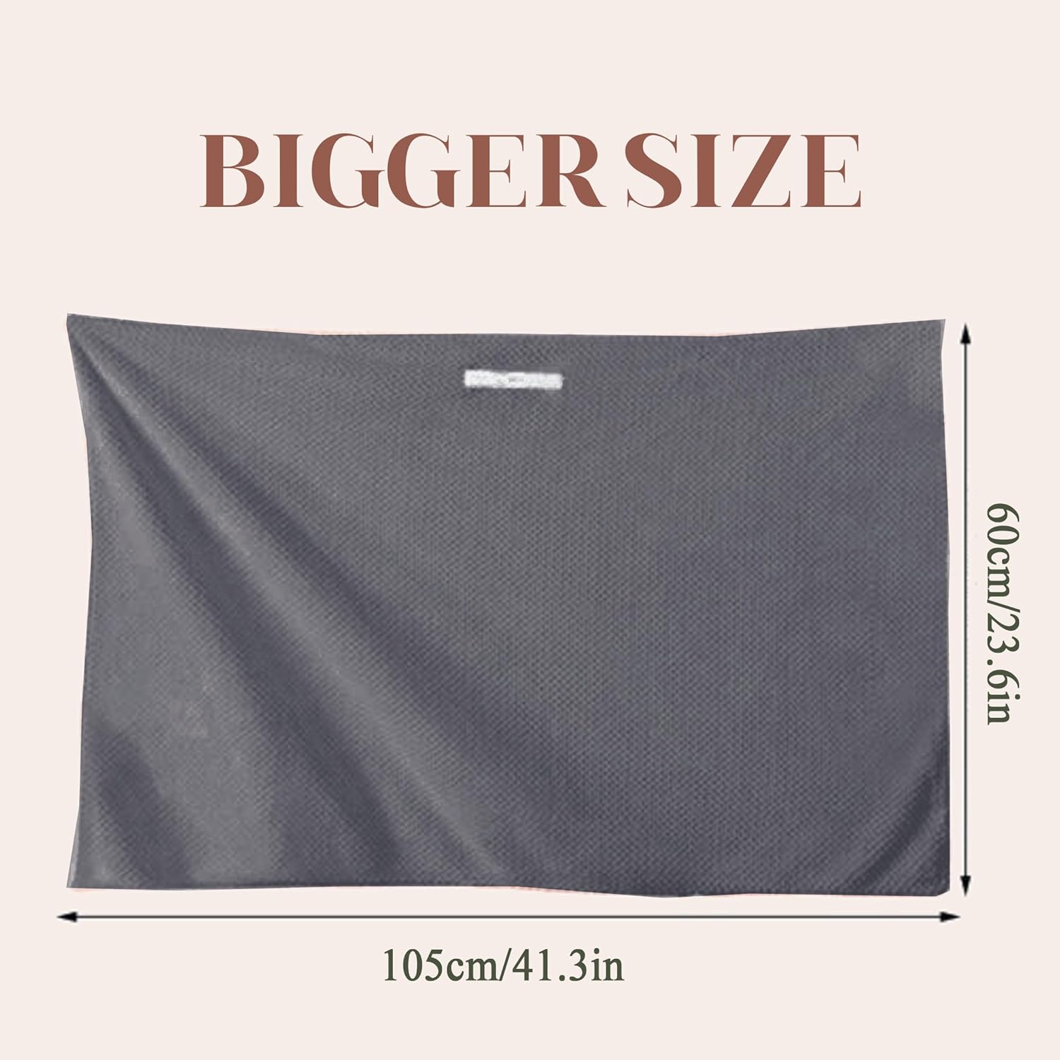 SURPRISE PIE Women Microfiber Hair Towel Wrap - Grey