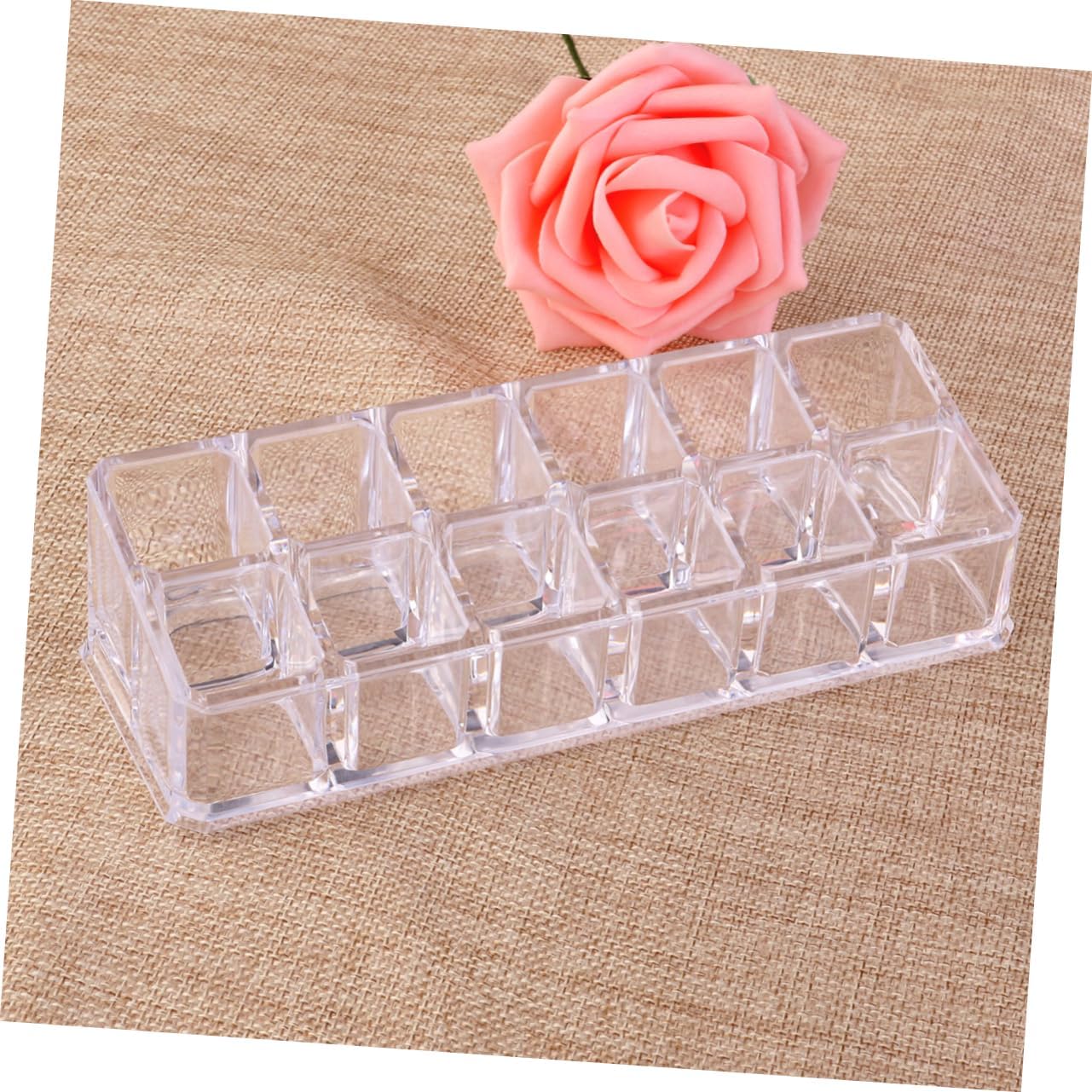 HONMEET Acrylic Lipstick Display Rack 12 Slot Organizer