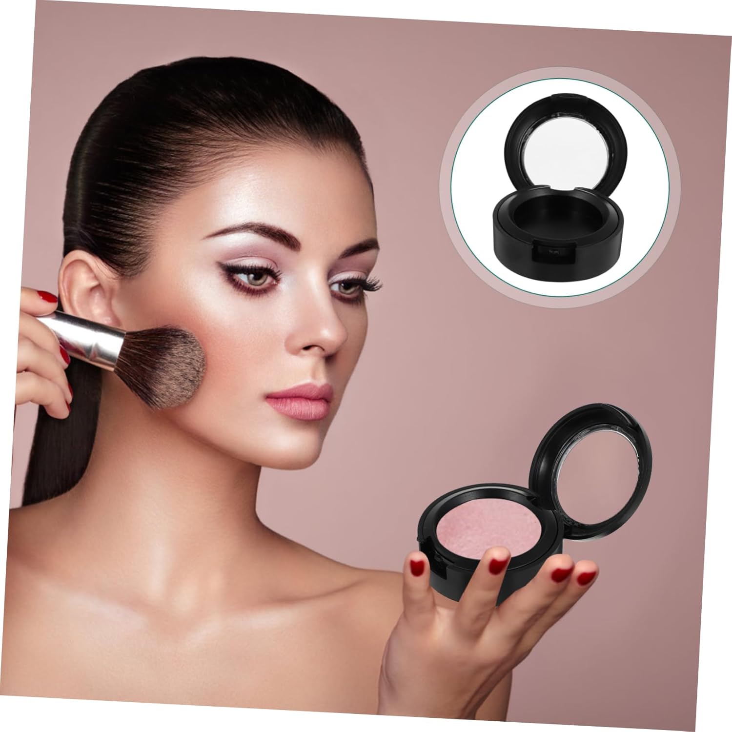 VICASKY 8Pcs Travel Eyeshadow Compact Organizer for Women