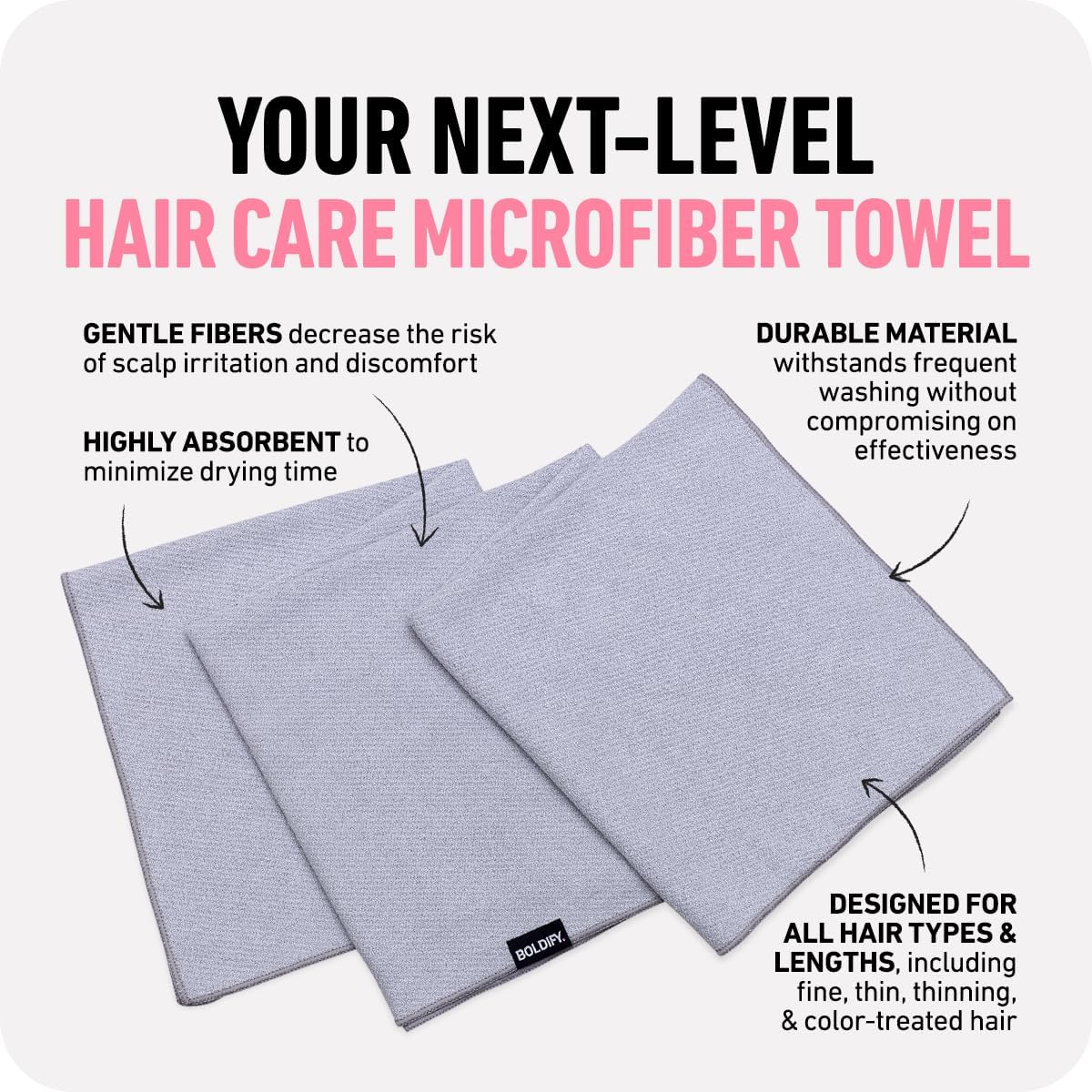 Boldify Quick Dry Microfiber Towel Wrap for Women - Grey 1