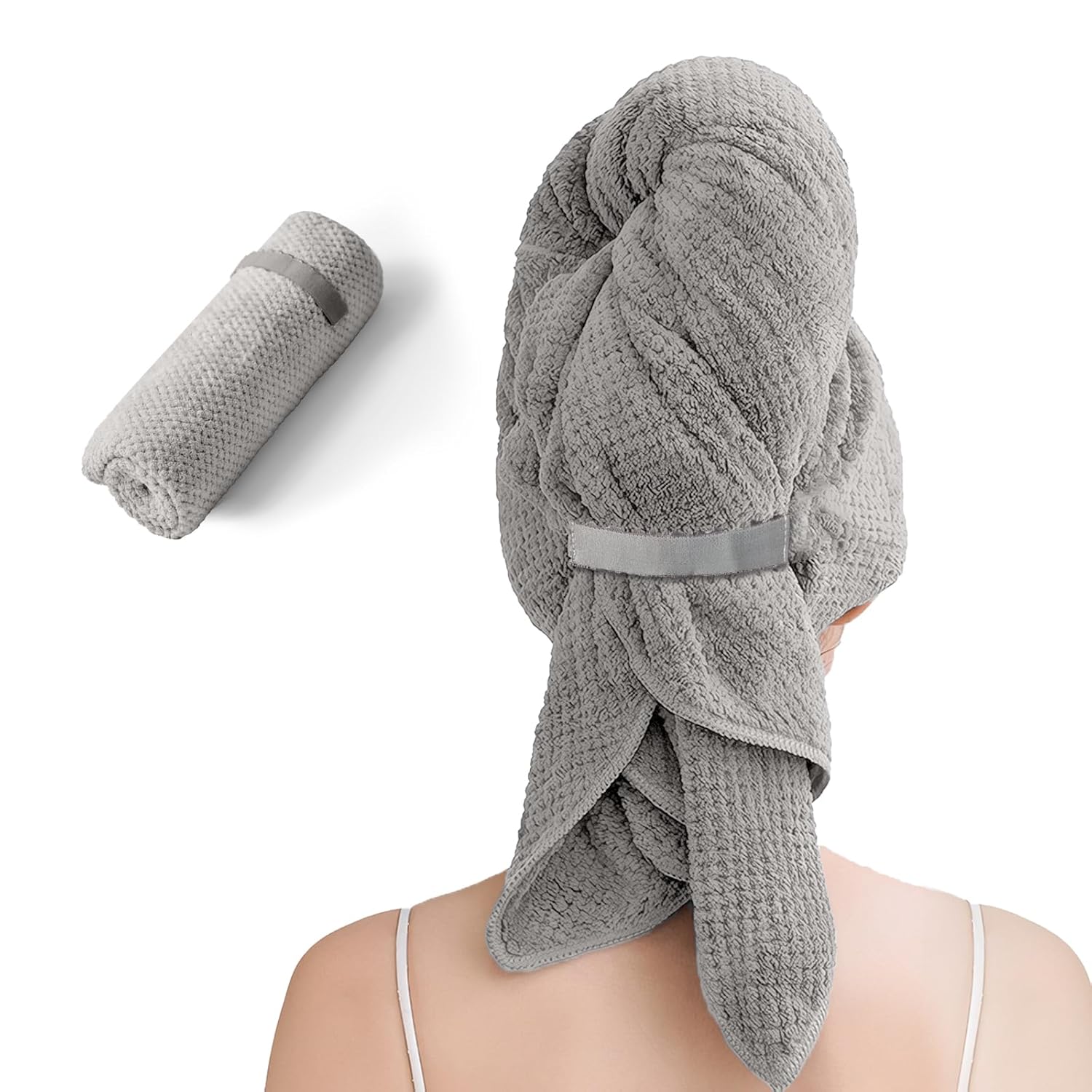 Netcken Extra Large Microfiber Hair Towel for Women