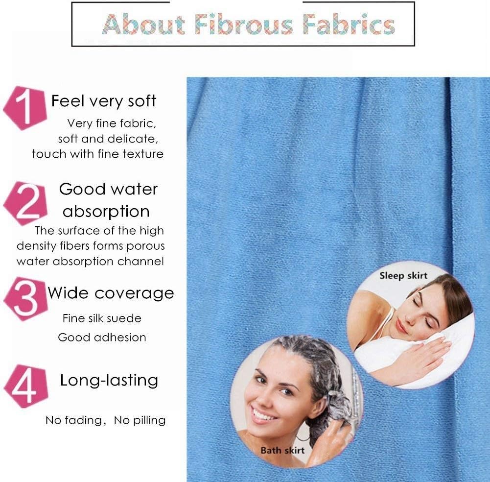 Soft Spa Bathrobe for Women with Fast Dry Hair Drying