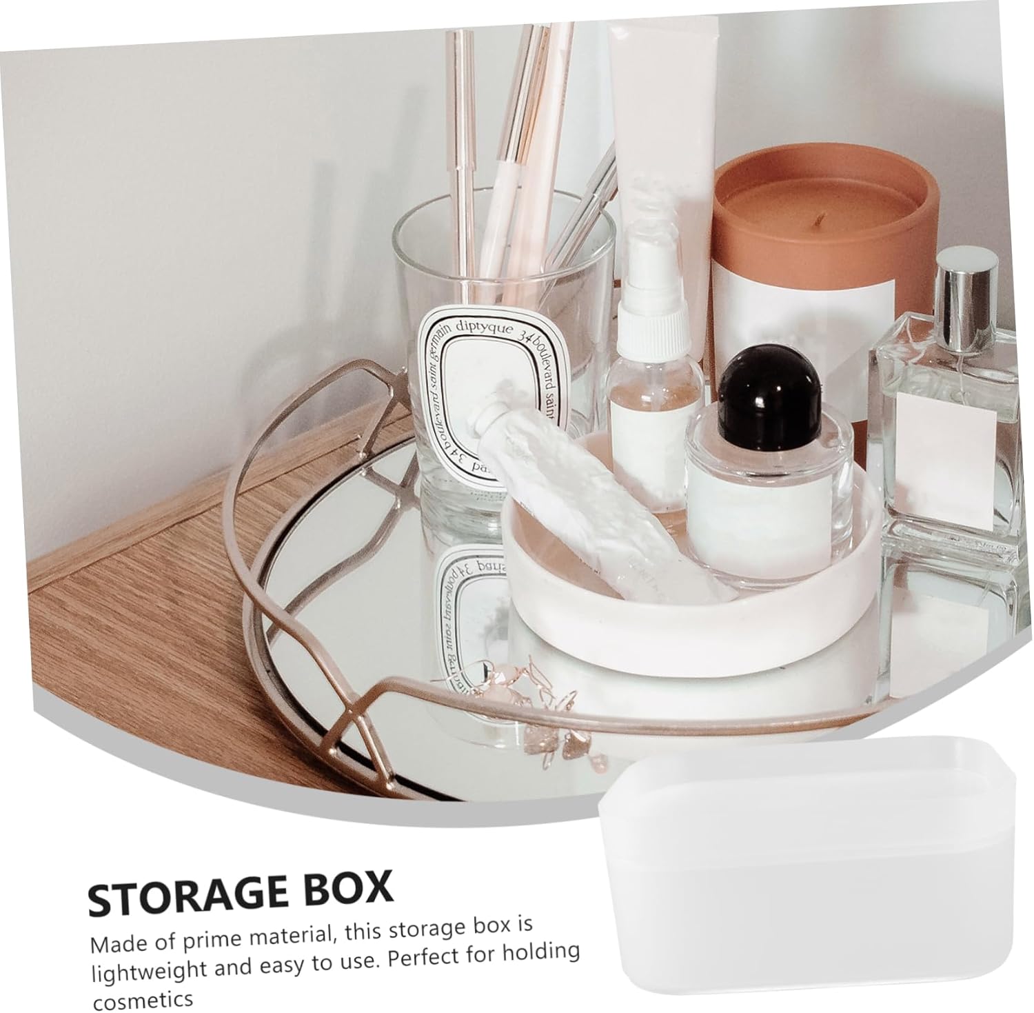 Gatuida Cosmetic Organizer Box for Desktop Storage