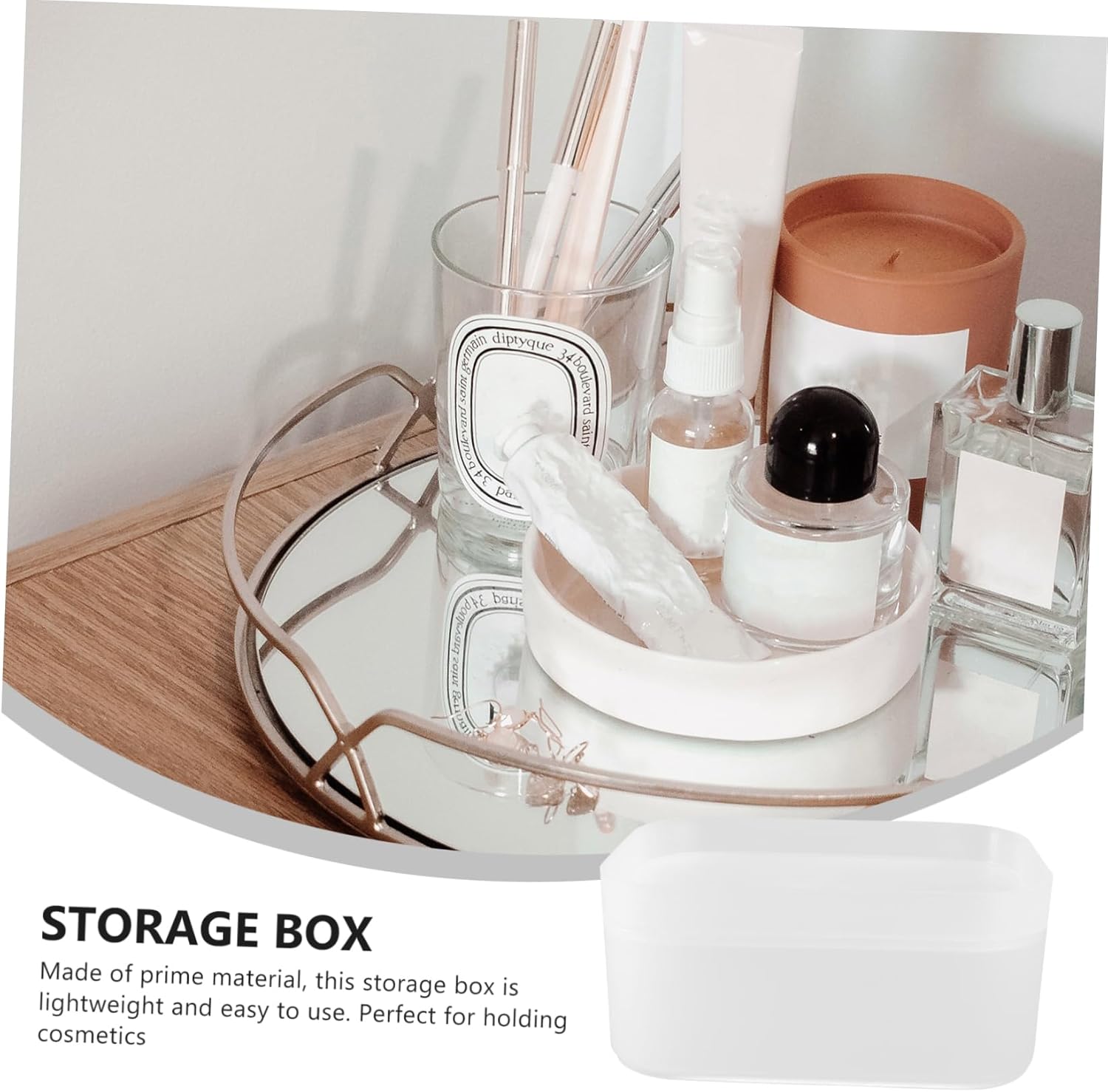 DOITOOL Compact Cosmetic Storage Box for Desktop