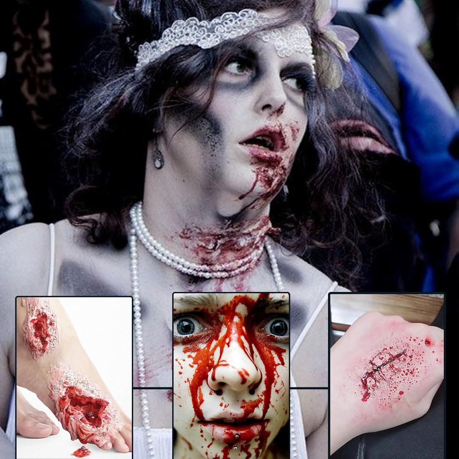 2 Pack Fake Blood Spray for Halloween Costume and Makeup