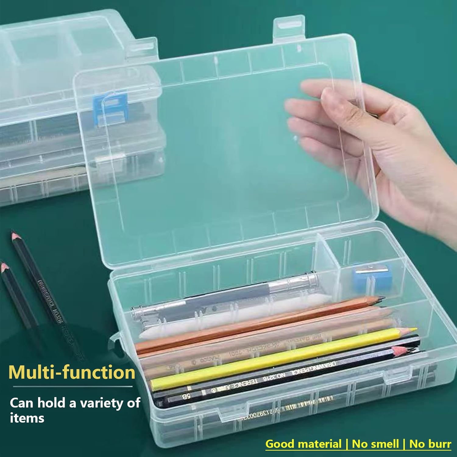 Portable Dustproof Makeup Brush Organizer with Lid
