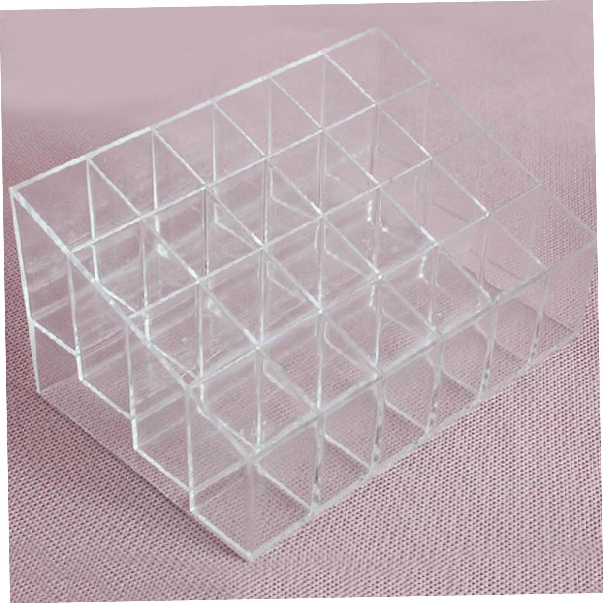 LIFKOME Clear Acrylic Lipstick Display Rack with 24 Compartments