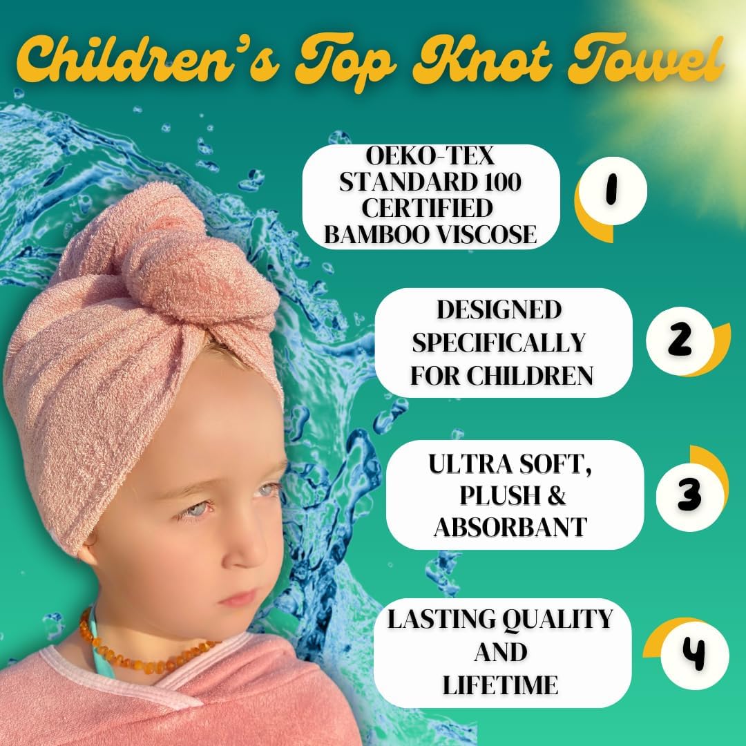 Birch Bay Kids Hair Towel Wrap Set of 2