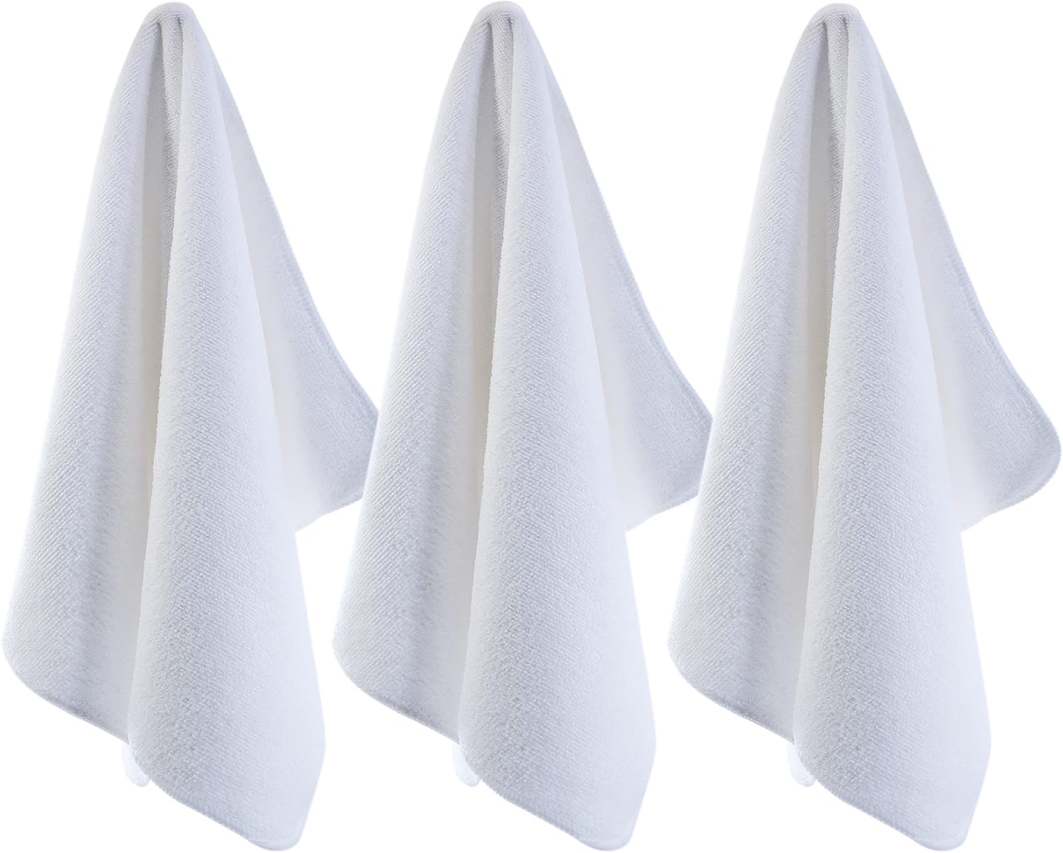POLYTE Professional Quick Dry Lint Free Microfiber Hair Drying Towel 16x29in 12 Pack