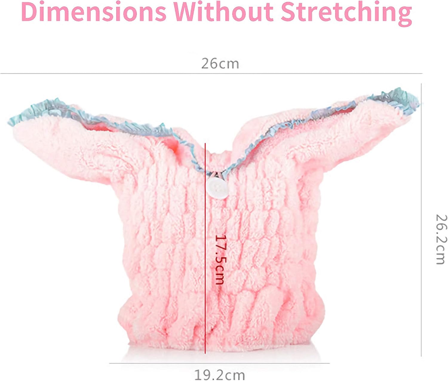 Kids Hair Towel Wrap Cartoon Rabbit Design Faster Drying