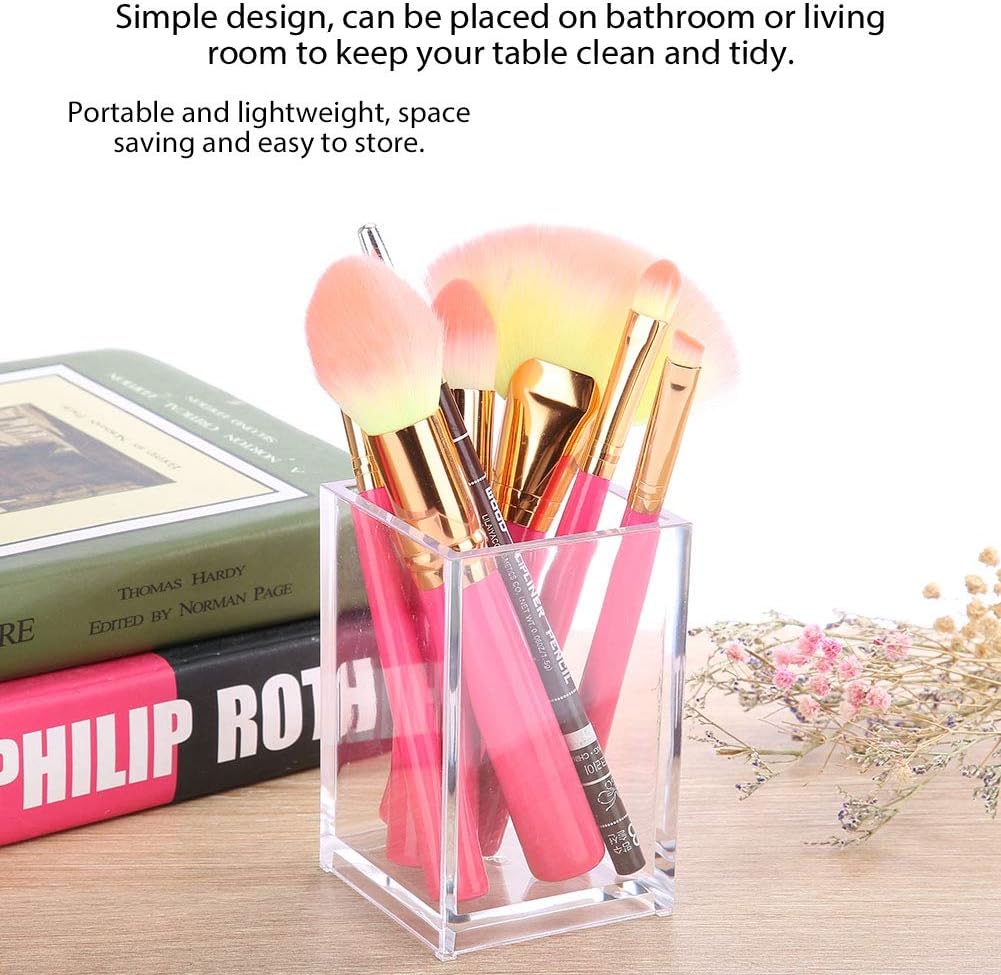 MAVIS LAVEN Makeup Brush Organizer Case Transparent 1 Compartment Storage