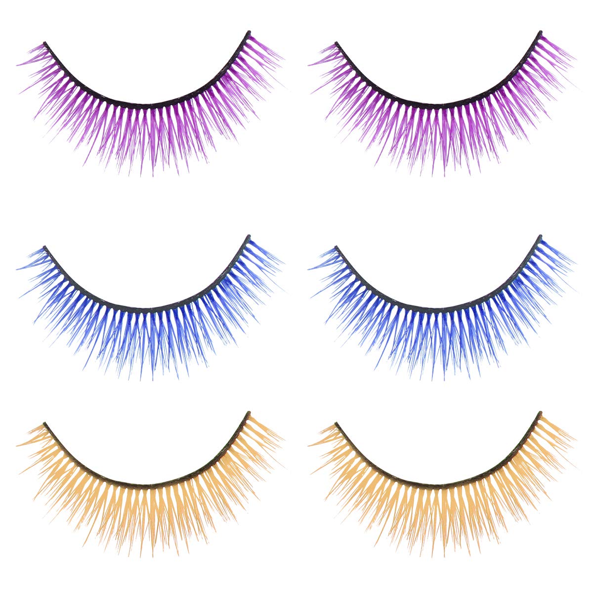 SOLUSTRE 3D False Eyelashes Reusable Costume Eyelash Set
