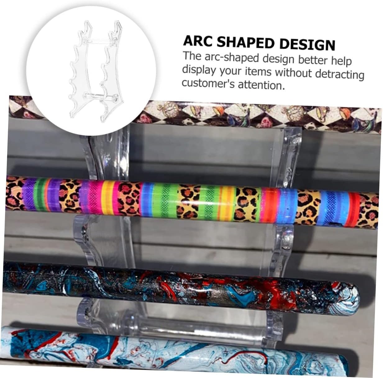 1Pc Arc Shaped Makeup Display Stand Organizer