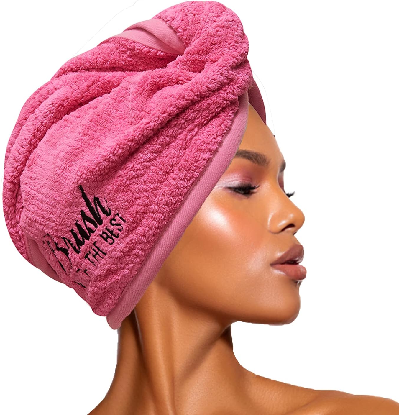 Felicia Leatherwood Microfiber Hair Towel - Pink