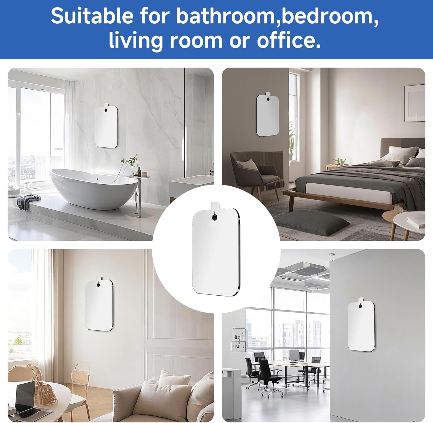 Durable Acrylic Travel Shower Mirror 98x79in