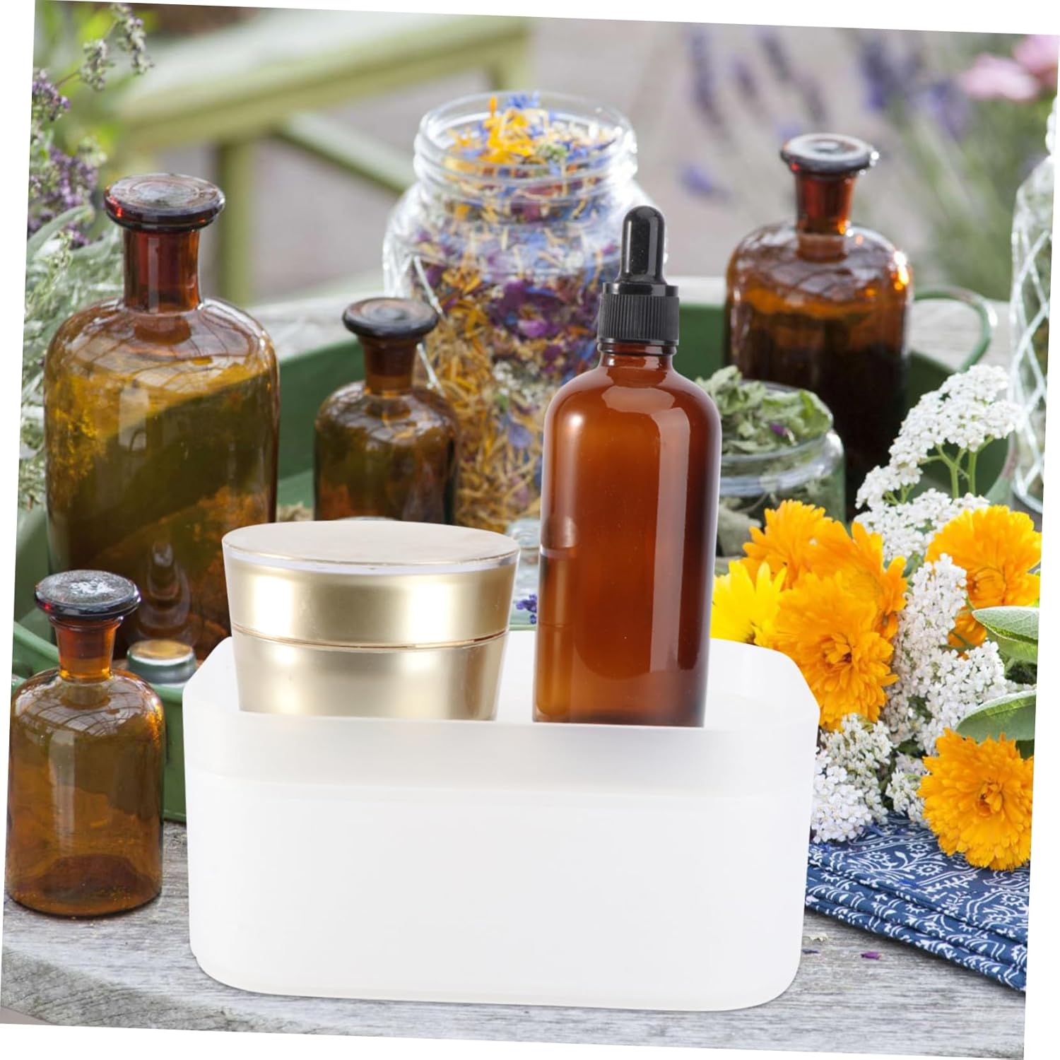 DOITOOL Compact Cosmetic Storage Box for Desktop