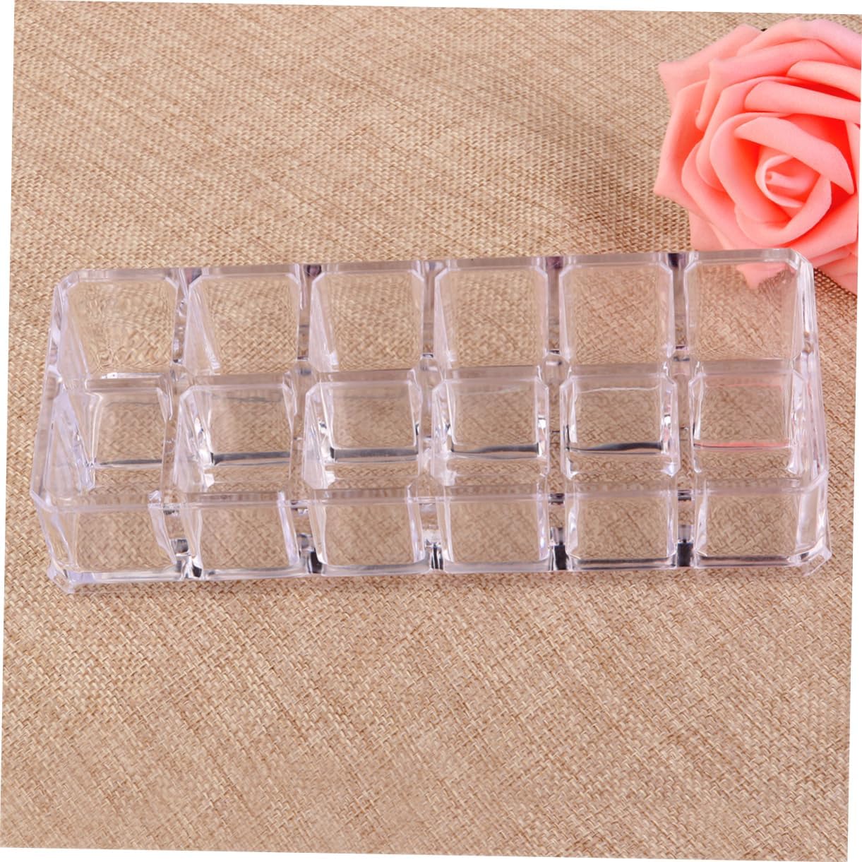 HONMEET Acrylic Lipstick Display Rack 12 Slot Organizer