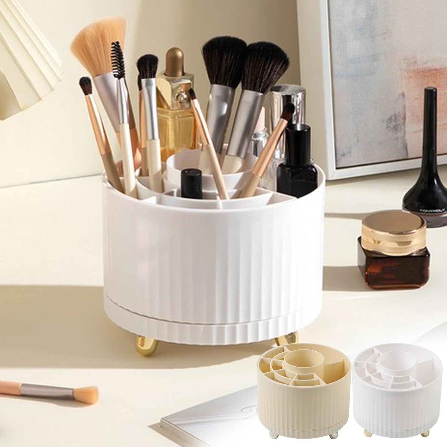 Lovskoo 360 Rotatable Makeup Organizer Box