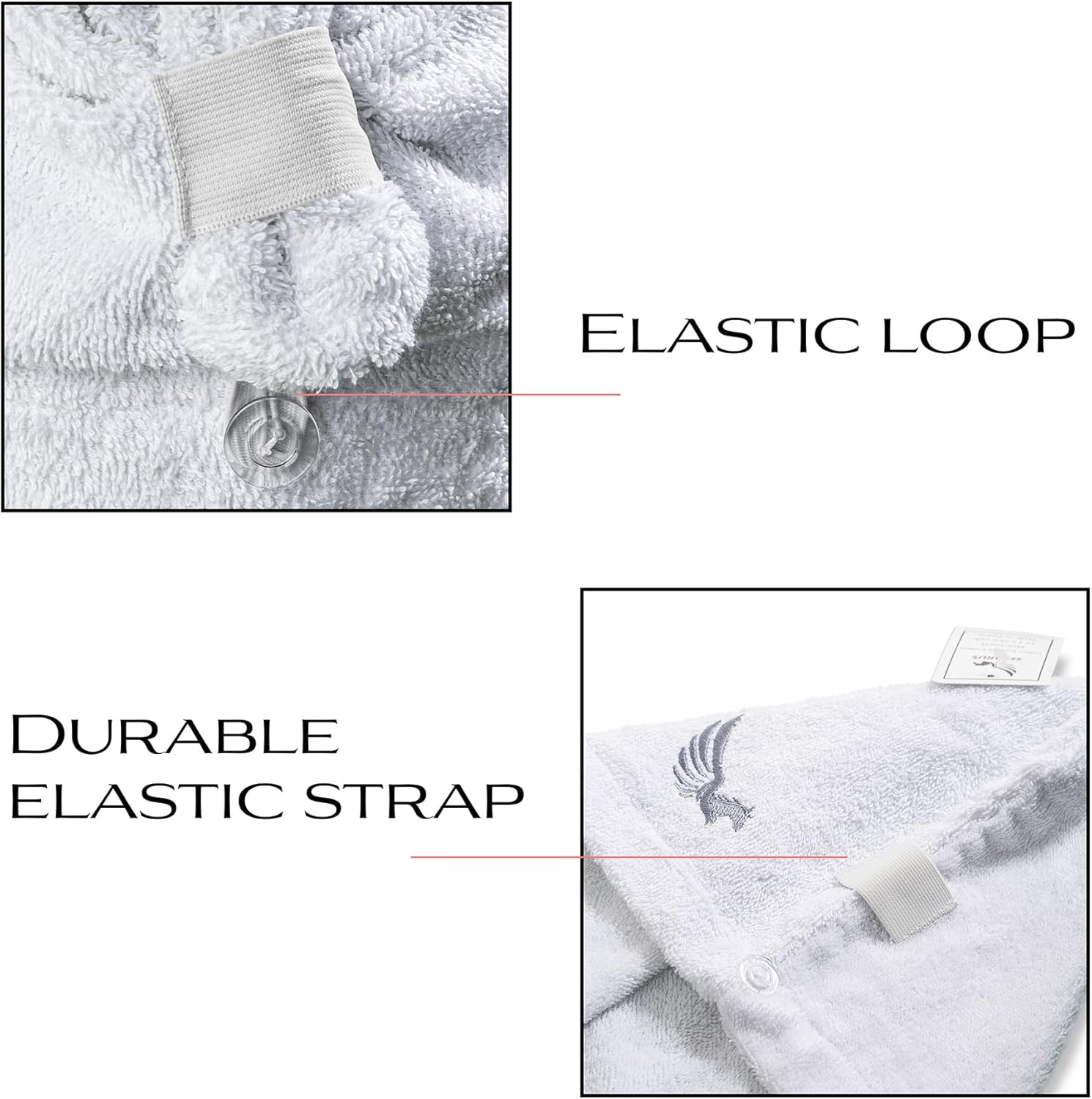 Selarus 100 Turkish Cotton Hair Towel Wrap for Women