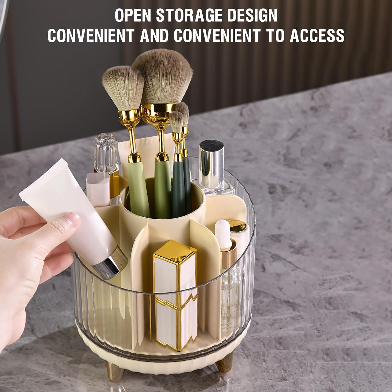 Lovskoo 360 Rotating Makeup Organizer Box