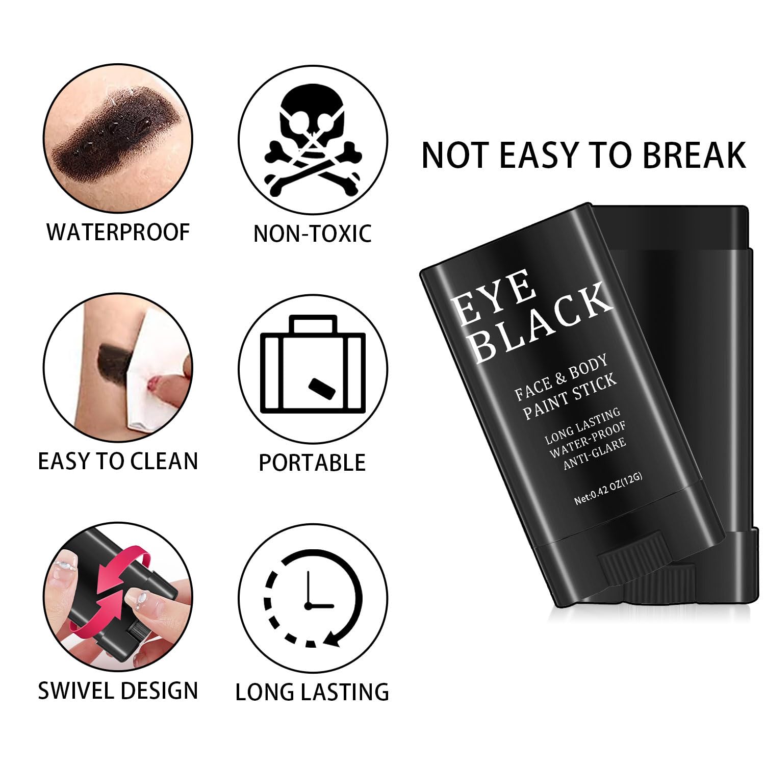 LemonSac Eye Black Stick for Sports and Cosplay