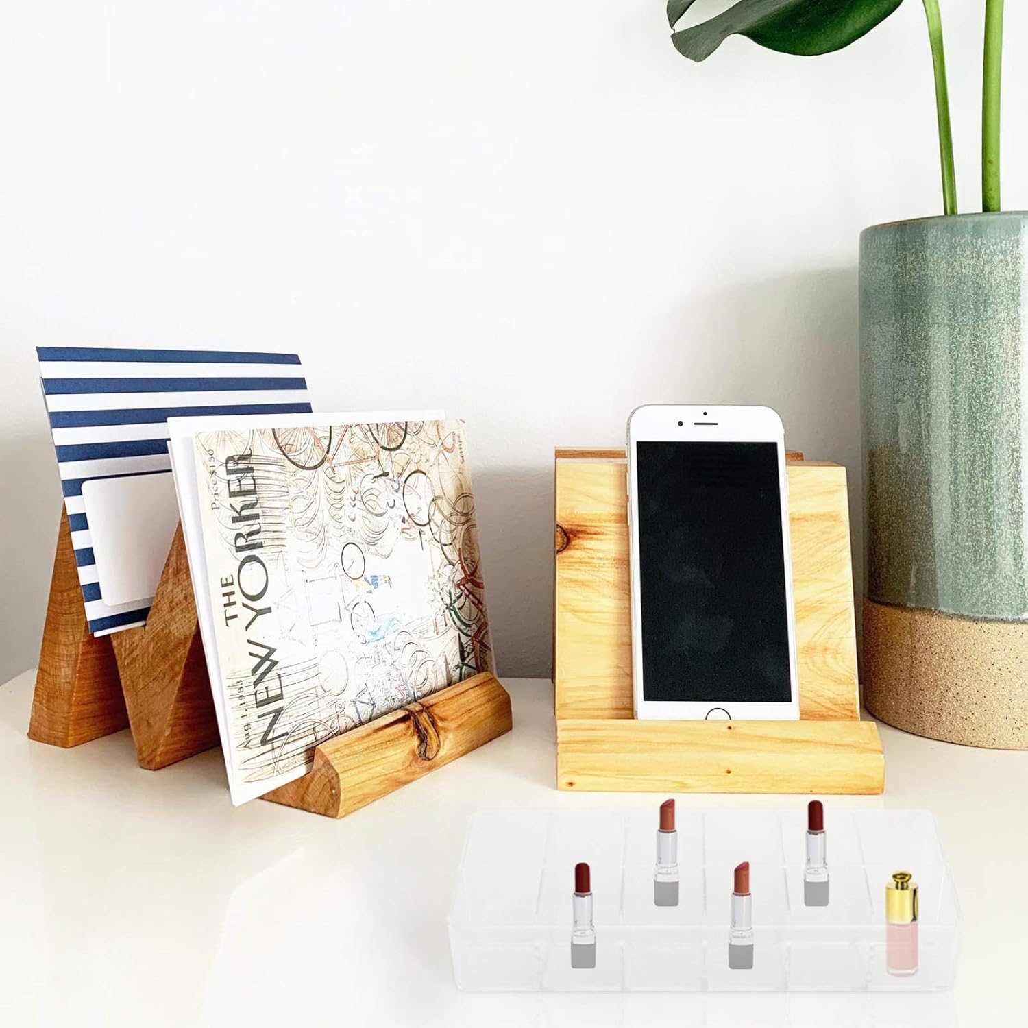 Cabilock Transparent Lipstick Storage Case Organizer