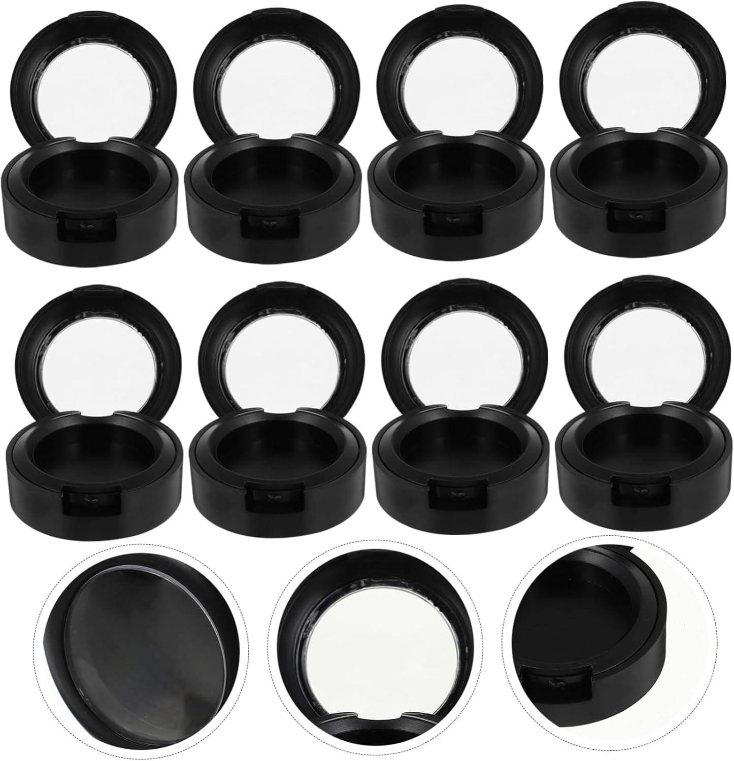 HAKIDZEL 8PCs Empty Eyeshadow Pans Cosmetic Organizer