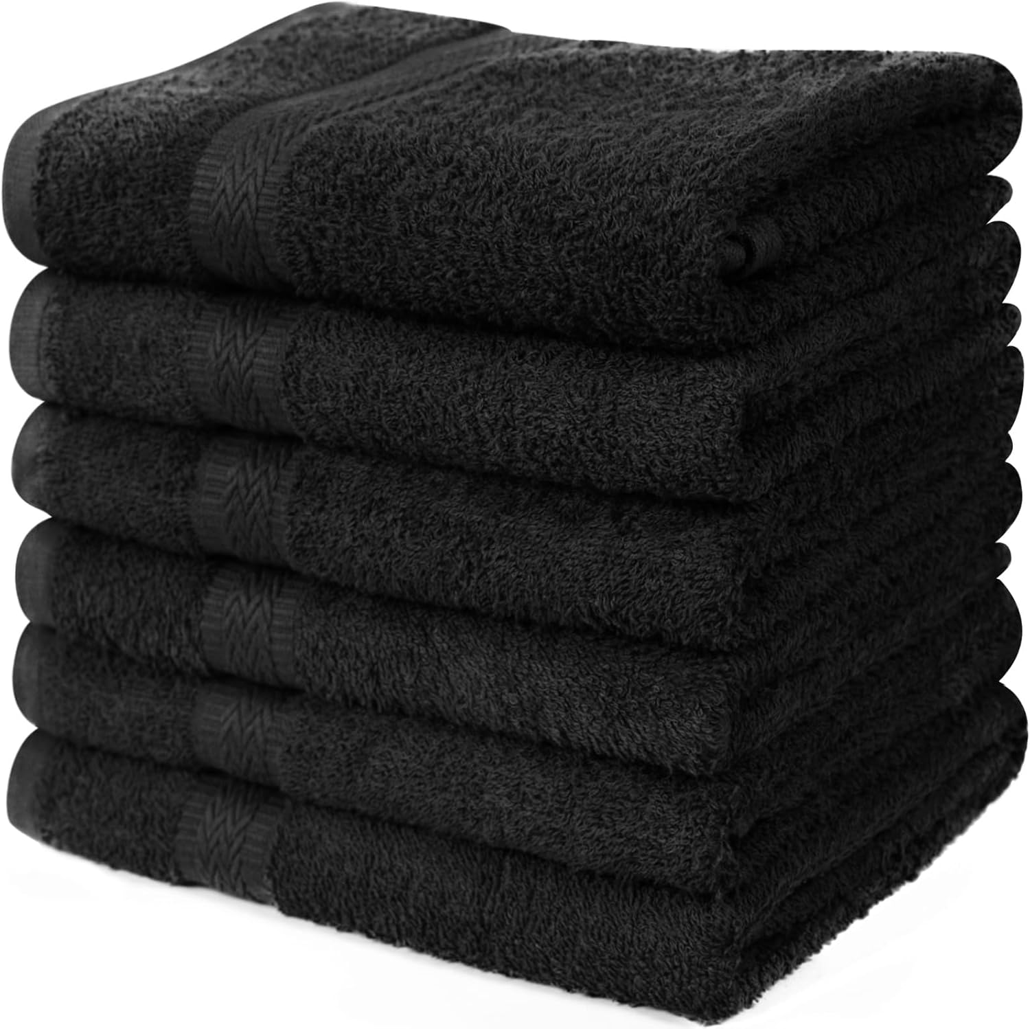 Linteum Textile Supply Hair Drying Towels 20x40 Inches Pack of 6