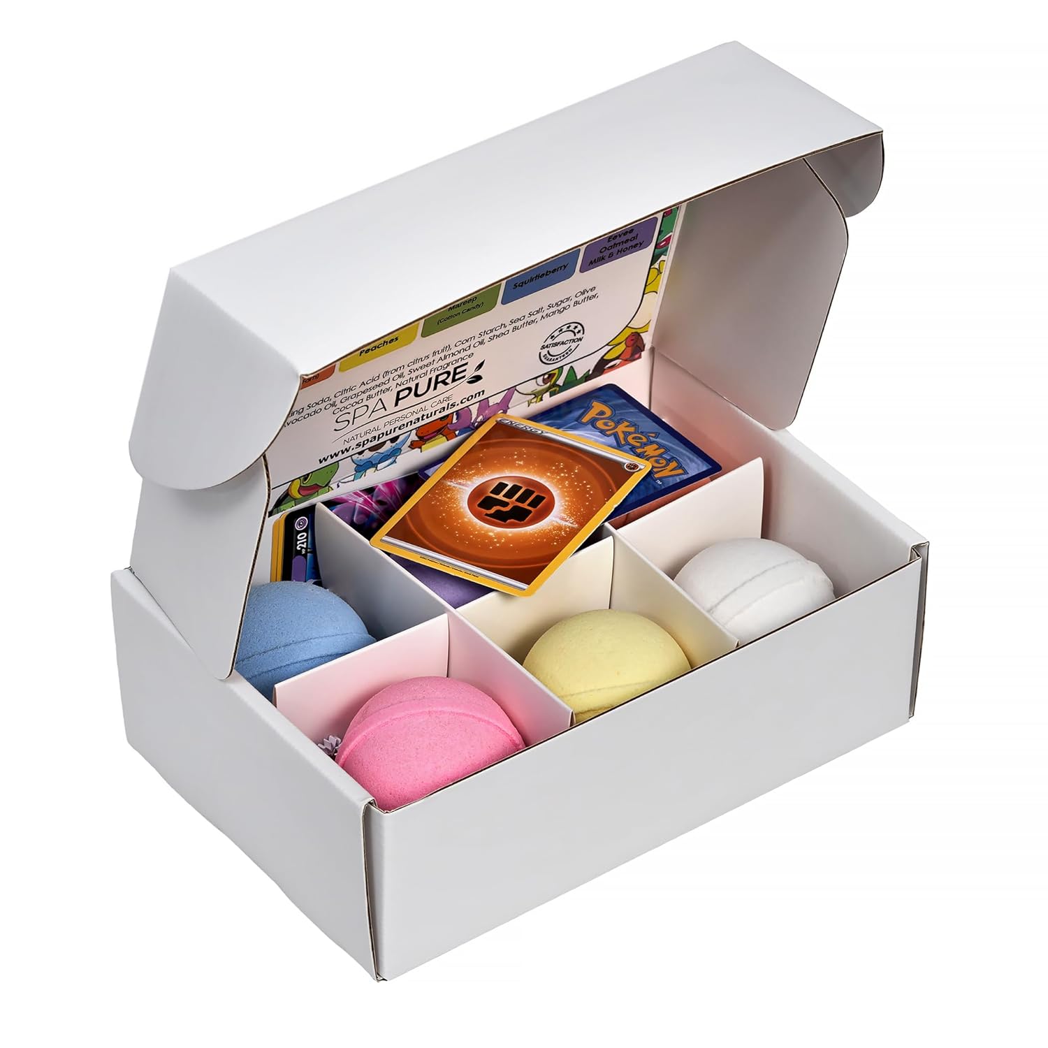 Simply Pure Kids Bath Bombs with Toys Natural Moisturizing 6 Count