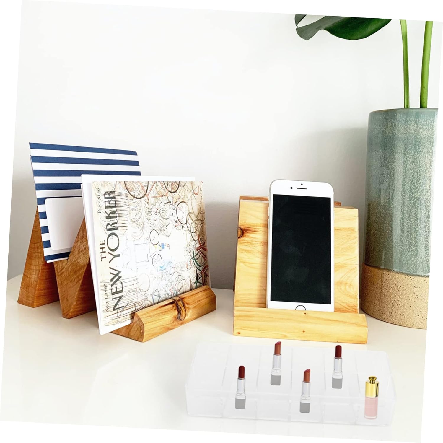 WRITWAA 1Pc Lip Gloss Storage Case Organizer
