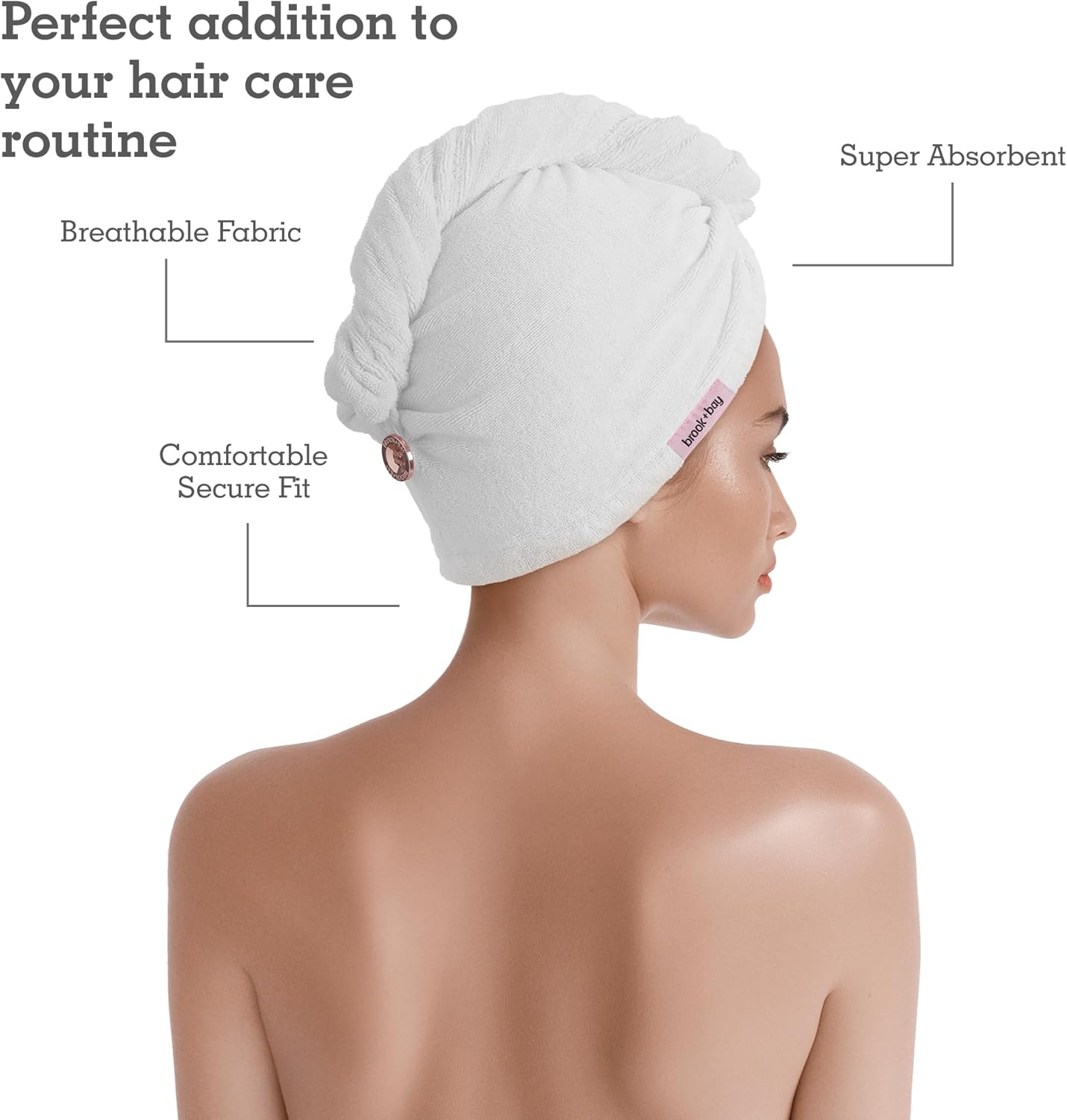 Brook Bay Microfiber Hair Towel for Women