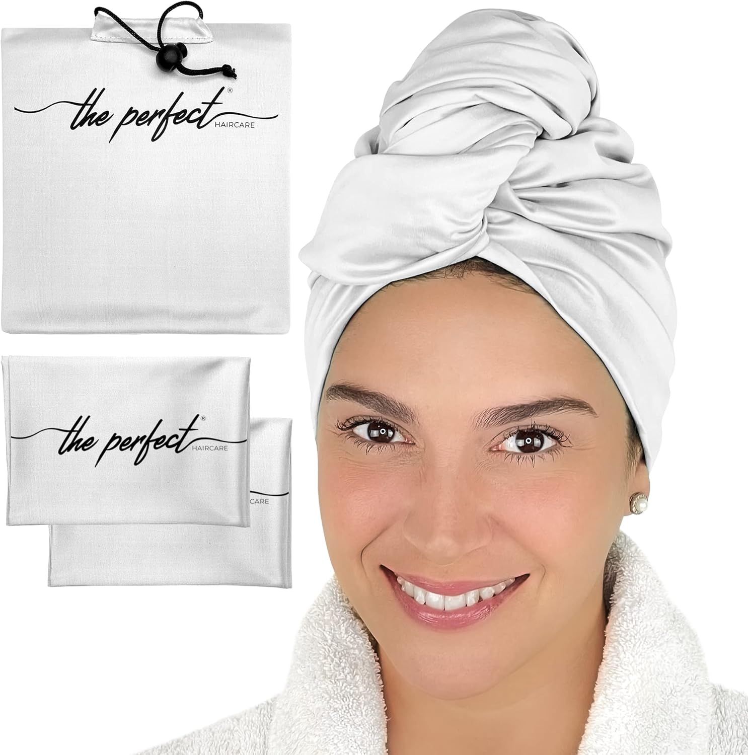 THE PERFECT HAIRCARE Curly Hair Microfiber Plopping Towel Set 1