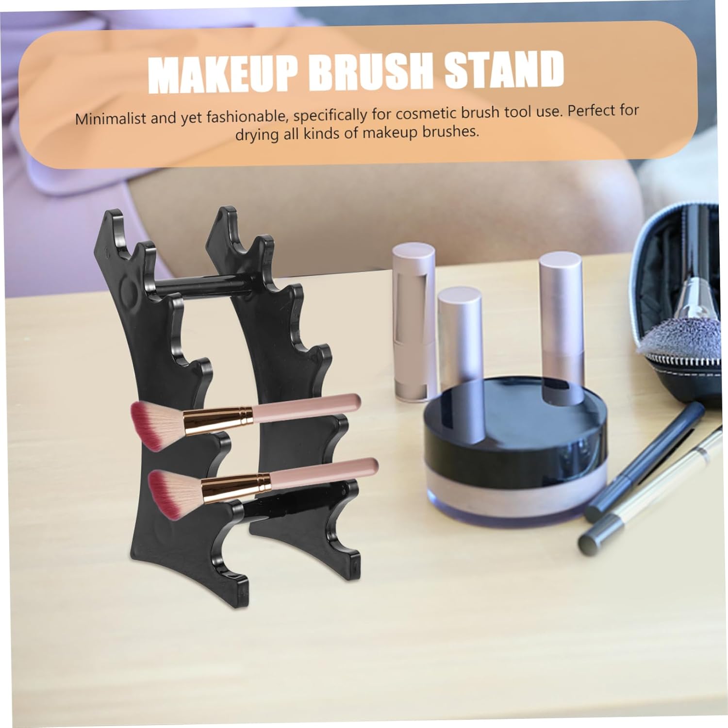 VICASKY Makeup Brush Drying Rack Organizer Display Stand