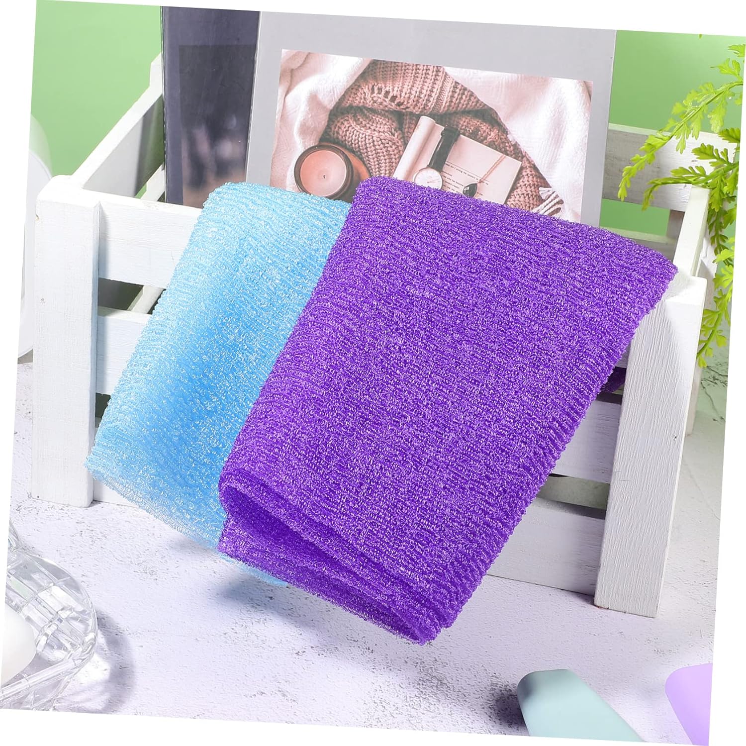 4Pcs Exfoliating Bath Towels for Dead Skin Removal
