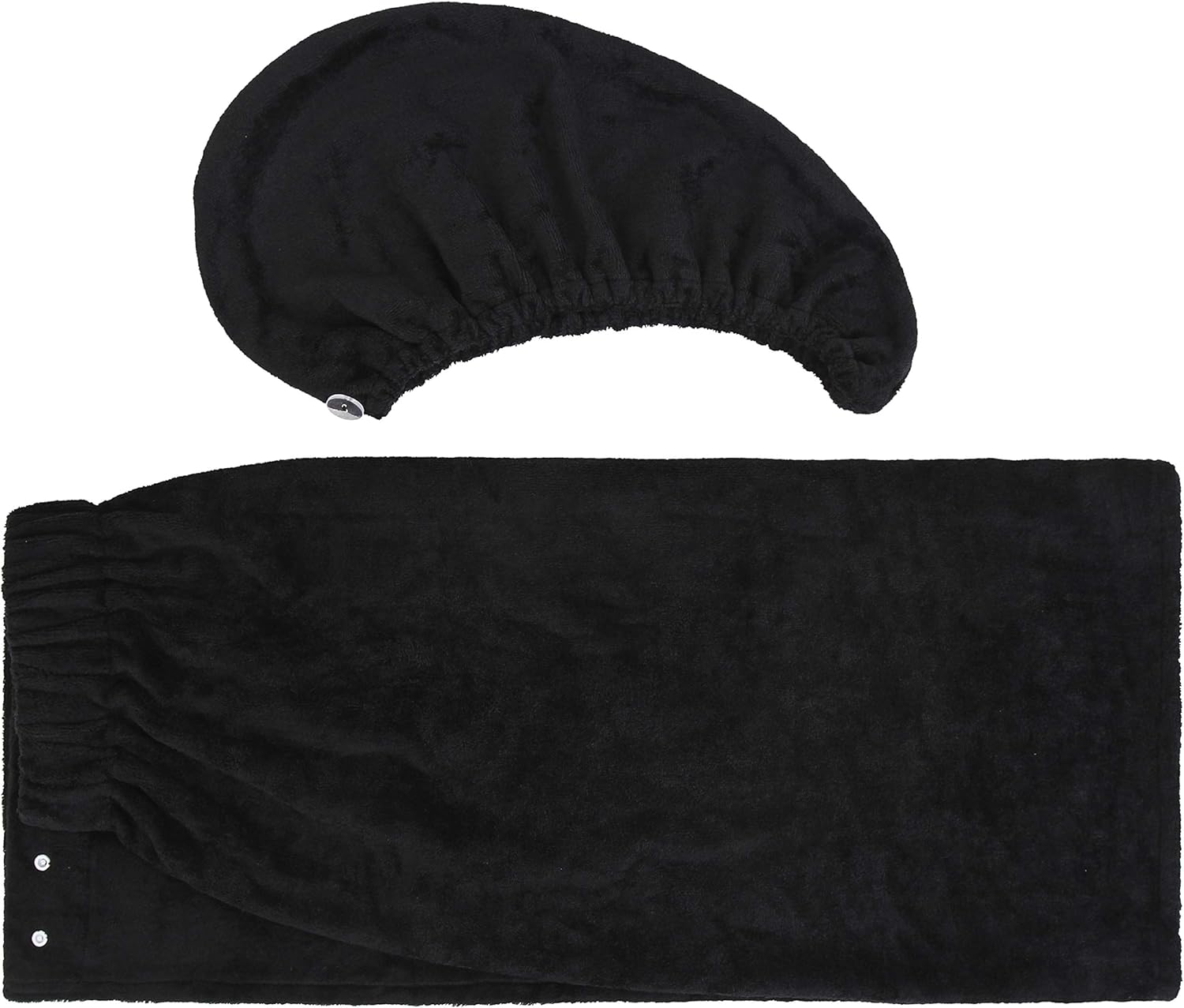 Super Absorbent Spa Bath Wrap and Hair Turban - 2pc Set