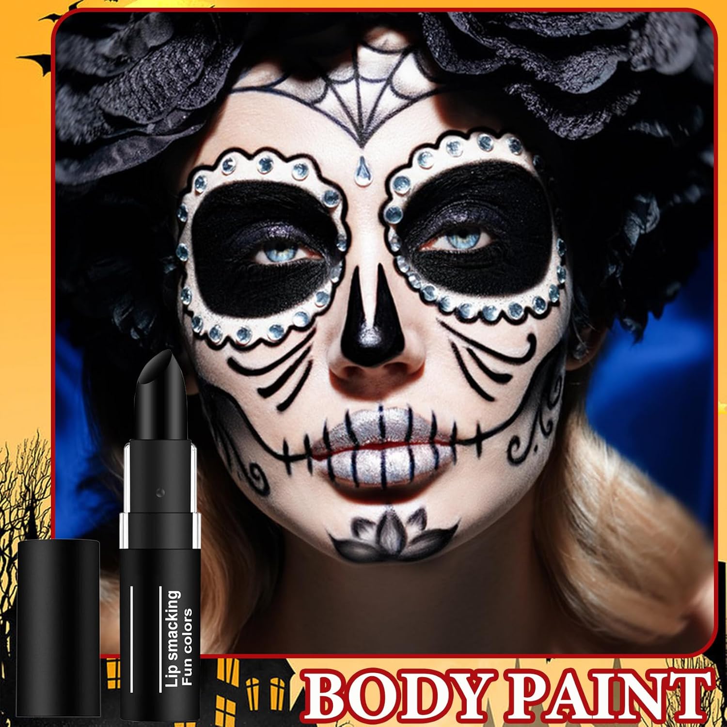 WENJLYJ Black Face Body Paint Stick for Sports and Cosplay